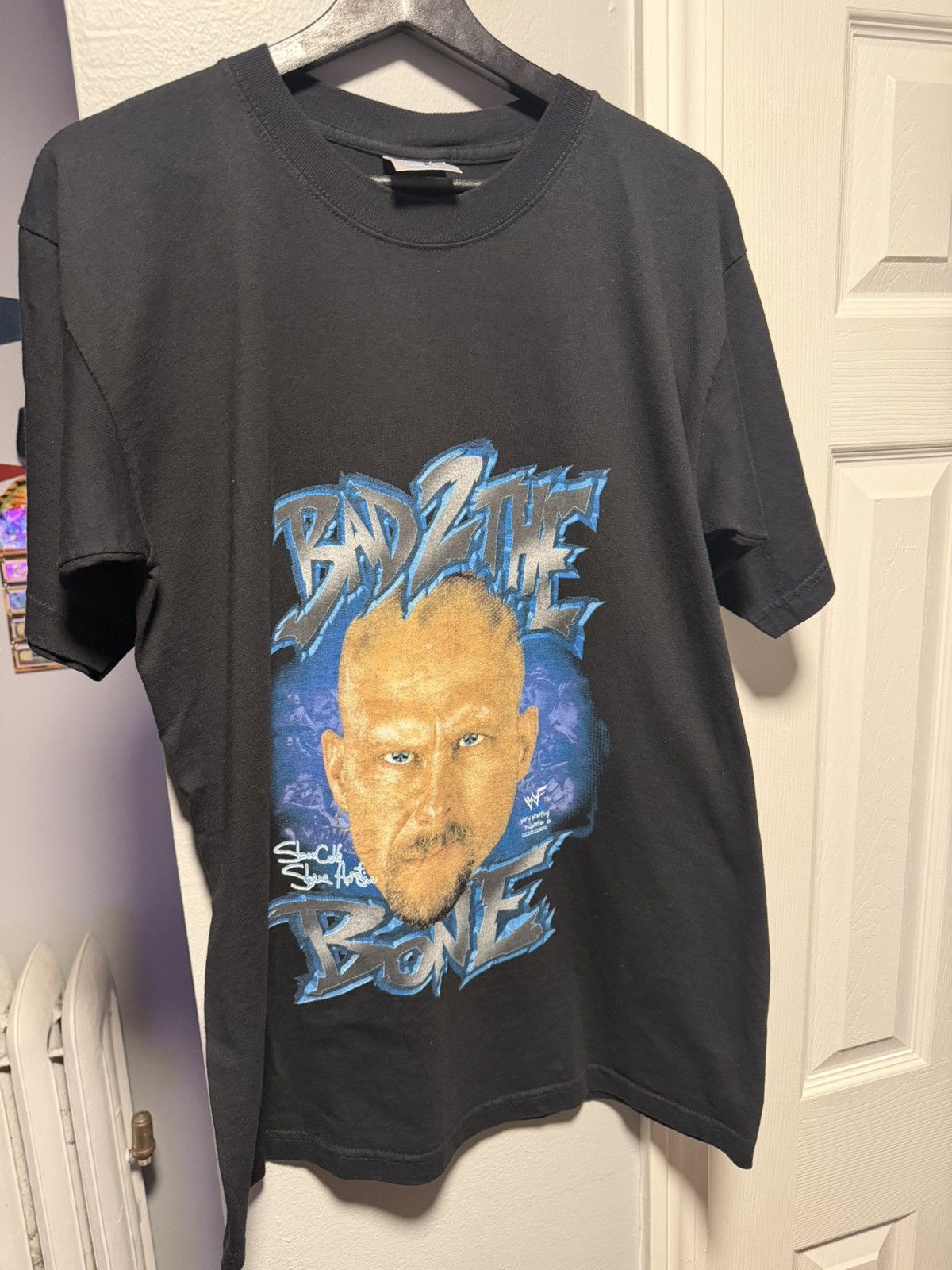 WWF Vintage WWF 1998 Stone Cold Steve Austin Bad 2 The Bone Size US L / EU 52-54 / 3 - 2 Thumbnail
