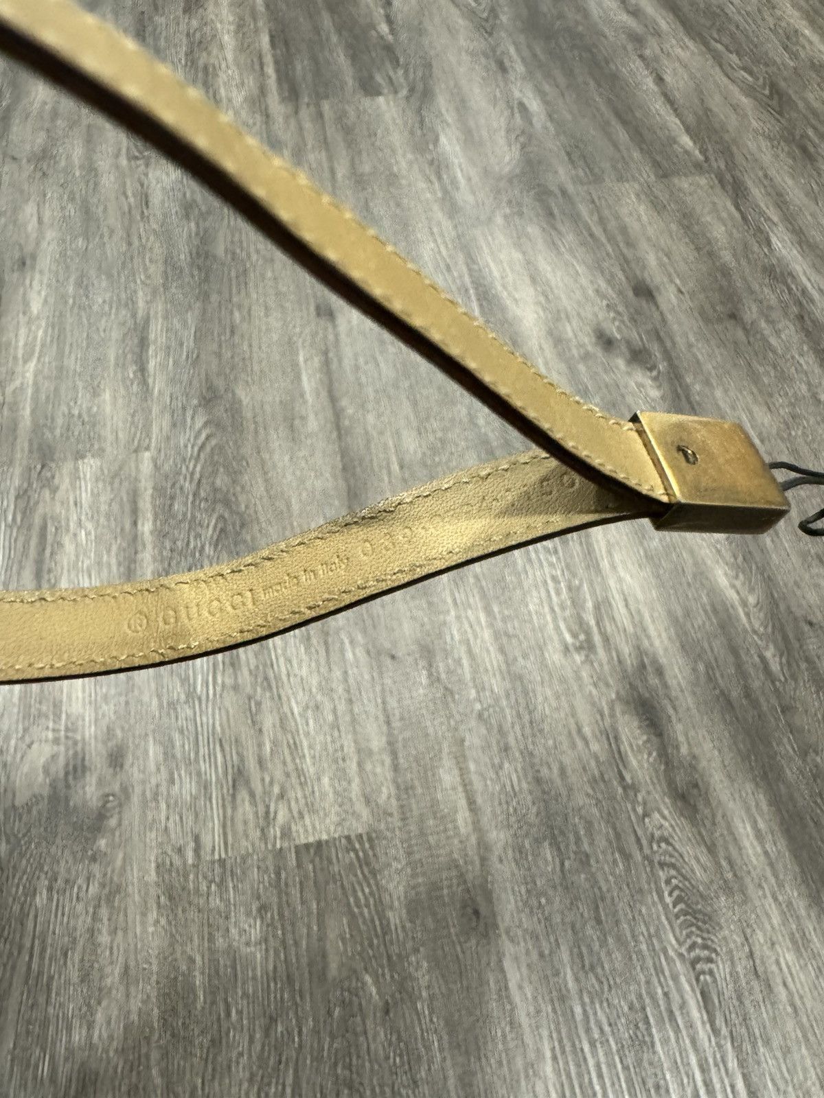 Gucci Gucci Monogram Leather Keychain Strap Charm Tan leather Size ONE SIZE - 6 Thumbnail