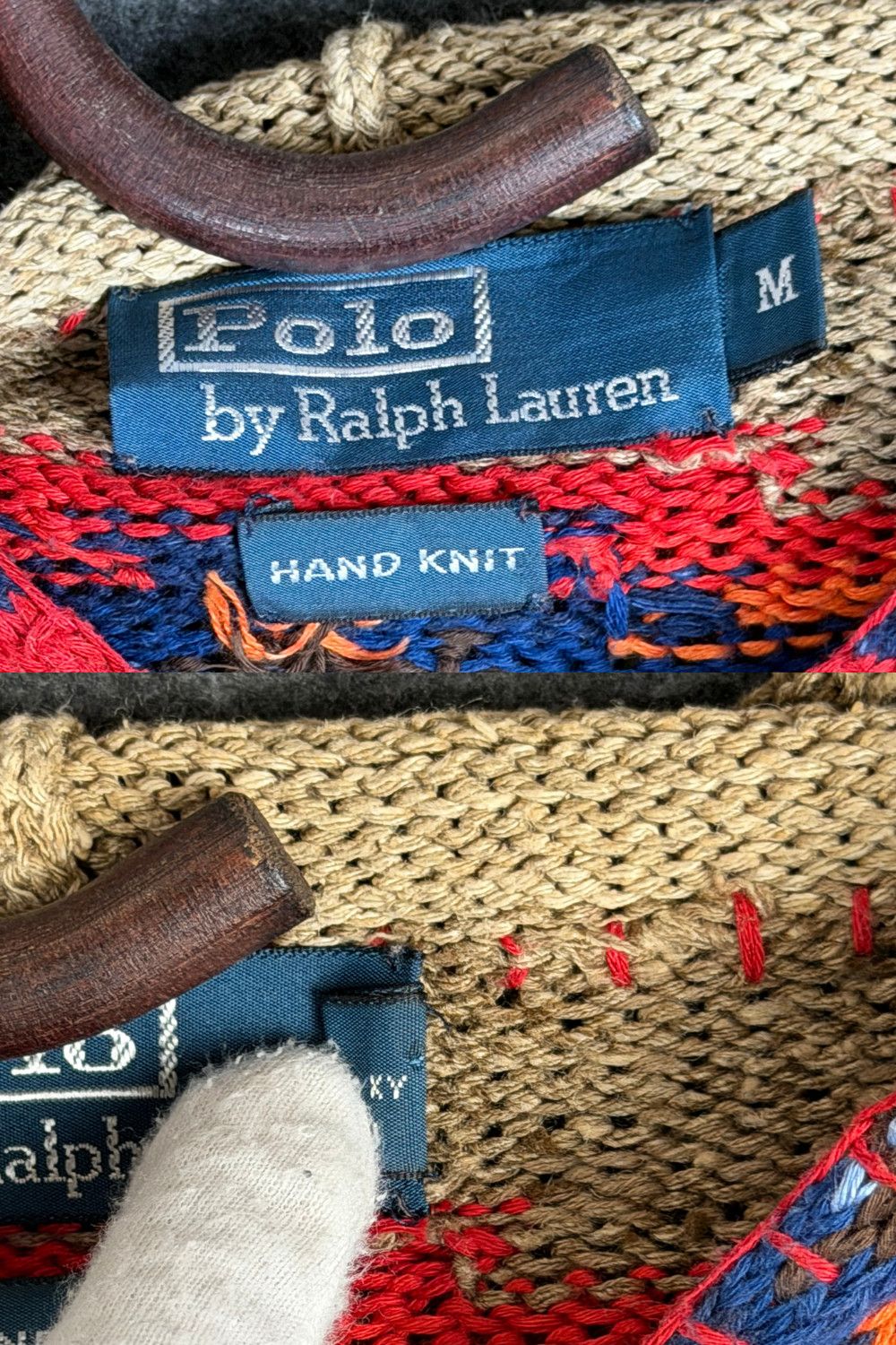 Polo Ralph Lauren Polo Ralph Lauren FW03 Southwestern Hand Knit Chief Hoodie Size US M / EU 48-50 / 2 - 3 Thumbnail