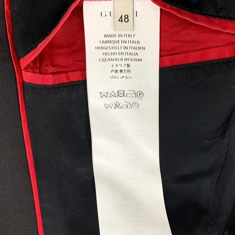 Gucci Gucci Black tiger embroidery mulberry silk zipper long-slee Size US M / EU 48-50 / 2 - 7 Thumbnail