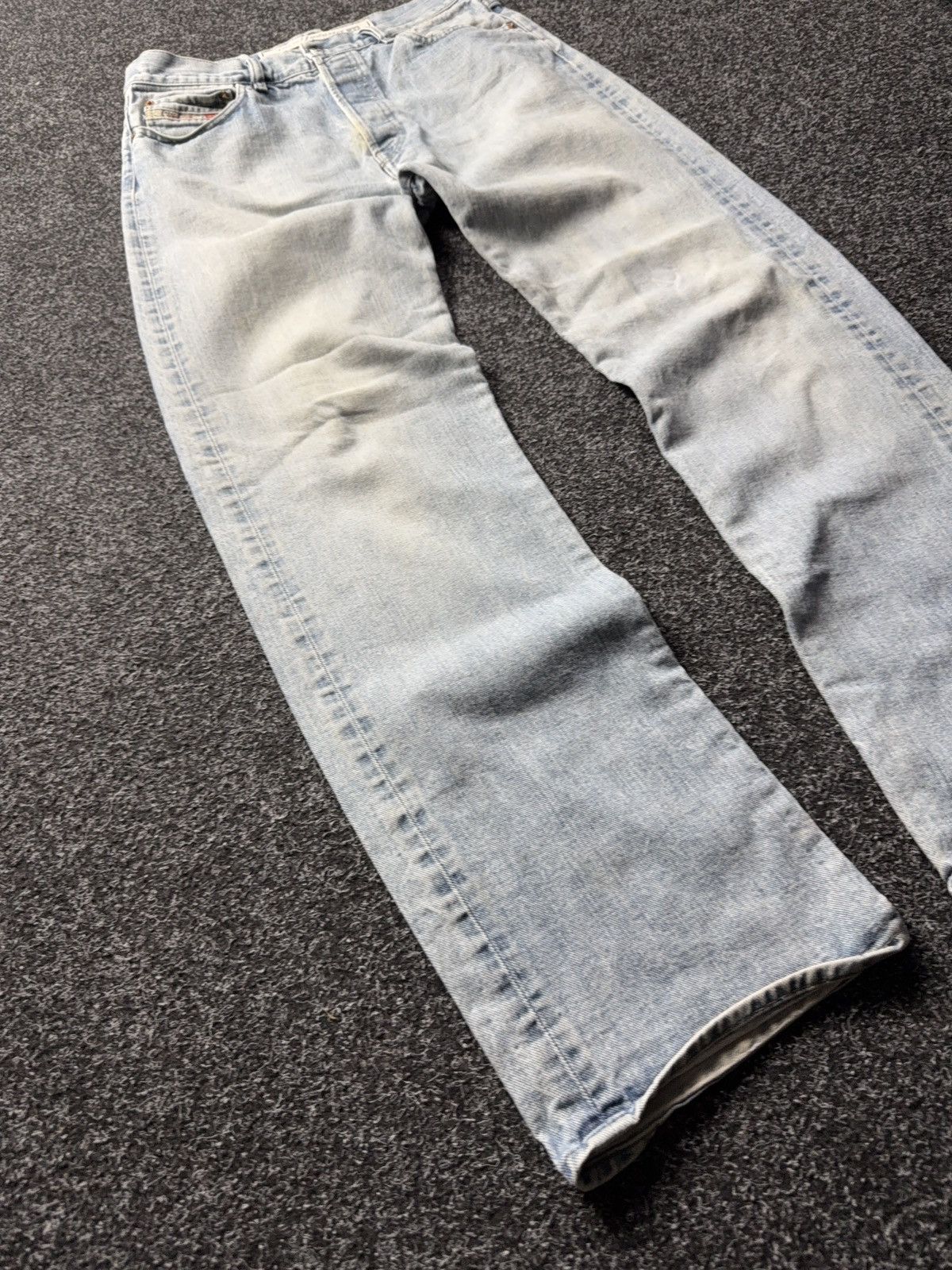 Diesel Vintage Retro Diesel Industry Jeans Made in Italy Light Wash Size US 31 - 3 Thumbnail
