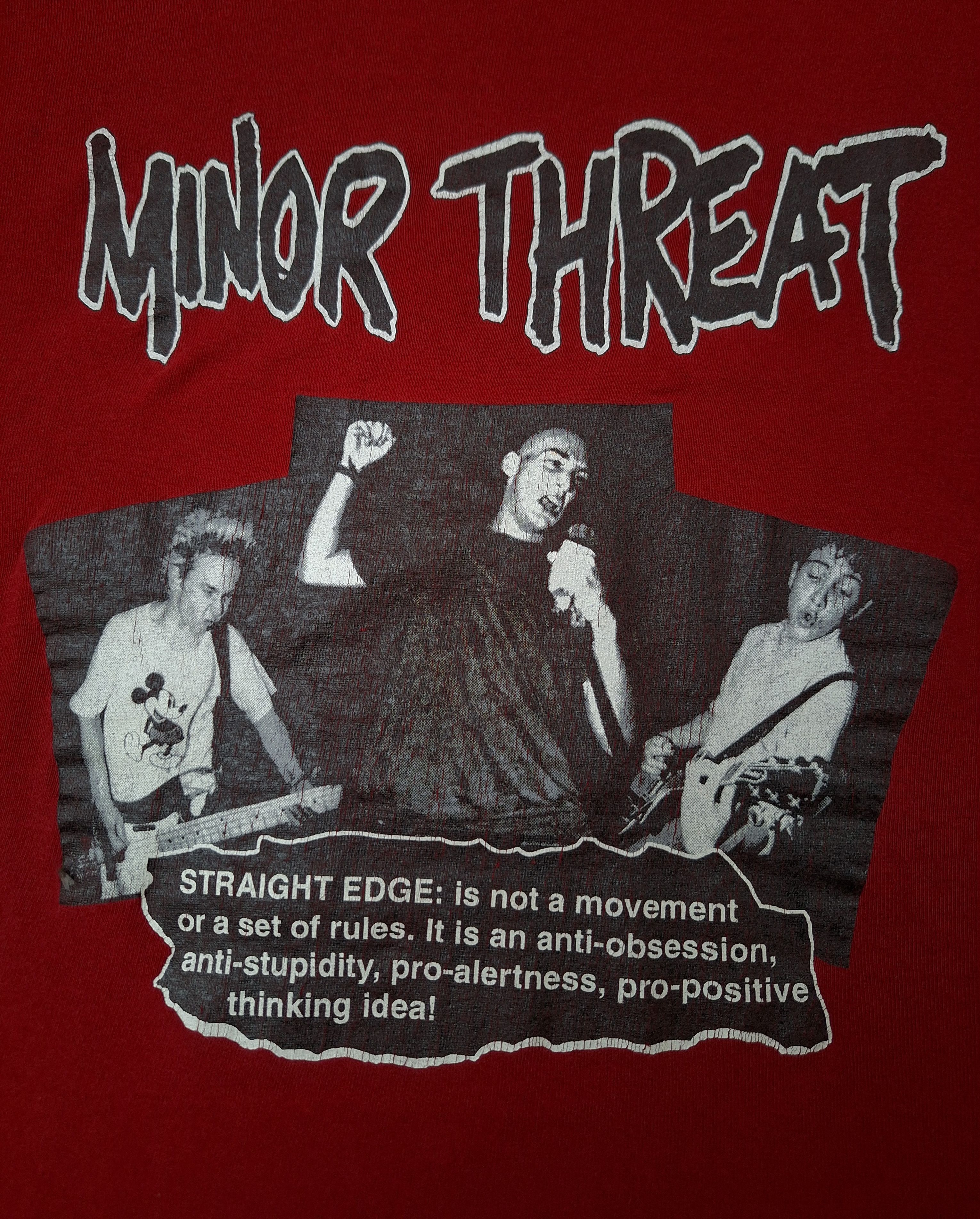 Band Tees Vintage minor threat 90s straight edge album punk oasis Size US L / EU 52-54 / 3 - 2 Thumbnail