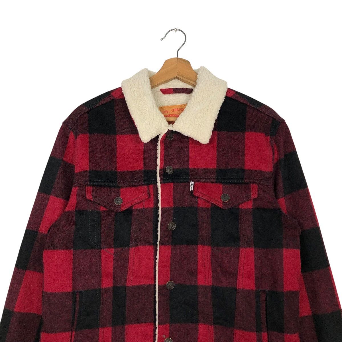 Levi's 🔥VINTAGE CHORE WOOL JACKET BLANKET LEVI’S TARTAN DESIGN Size US M / EU 48-50 / 2 - 5 Thumbnail