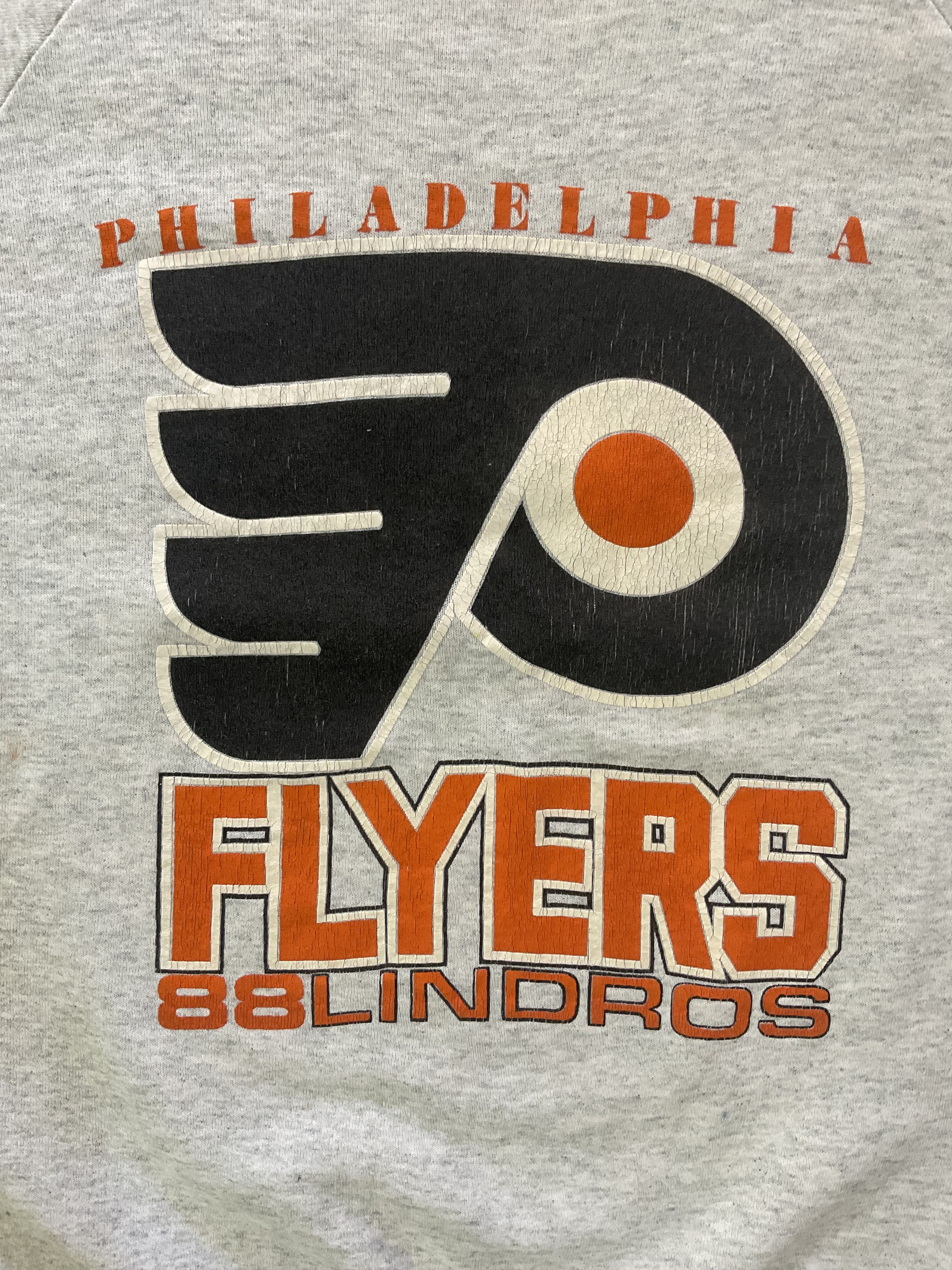 NHL Vintage 90s NHL Philadelphia Flyers Eric Lindros Sweatshirt Size US L / EU 52-54 / 3 - 2 Thumbnail