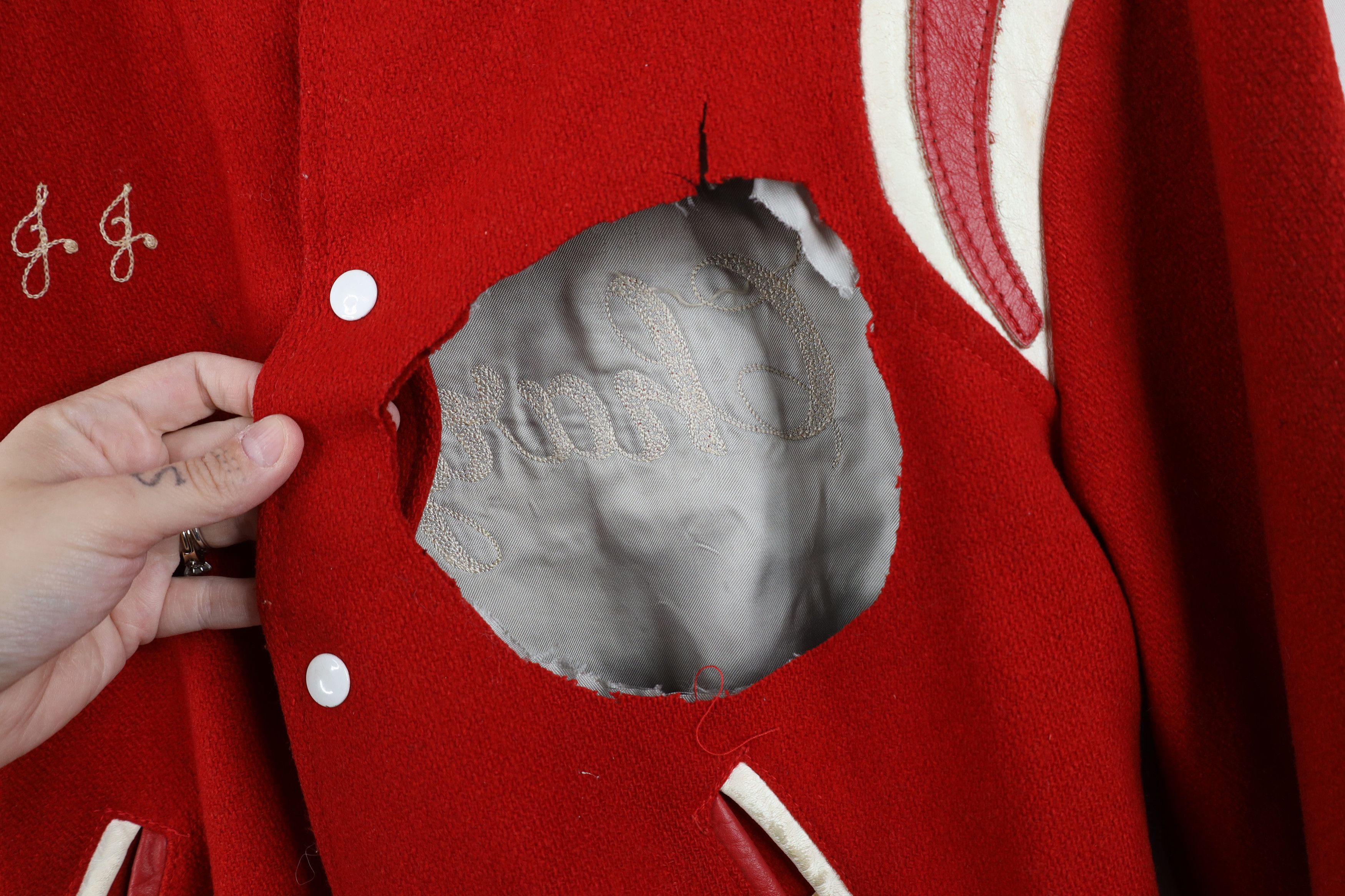 Vintage Vintage 70s Streetwear Stitch Varsity Letterman Jacket USA Size US M / EU 48-50 / 2 - 6 Thumbnail