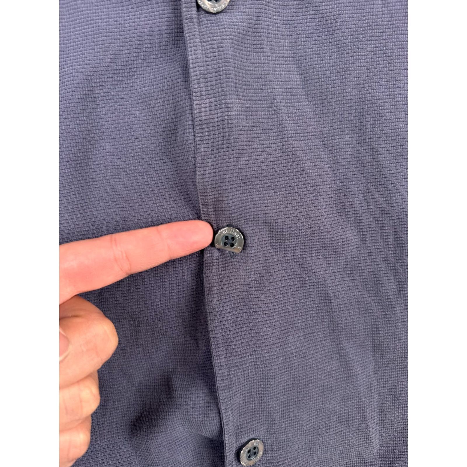 Nat Nast Nat Nast Mens Blue Purple Embroidered Palm Diver Silk Blend Shirt XL Hawaiian Button-Up Capable All Seasons Size US XL / EU 56 / 4 - 3 Thumbnail
