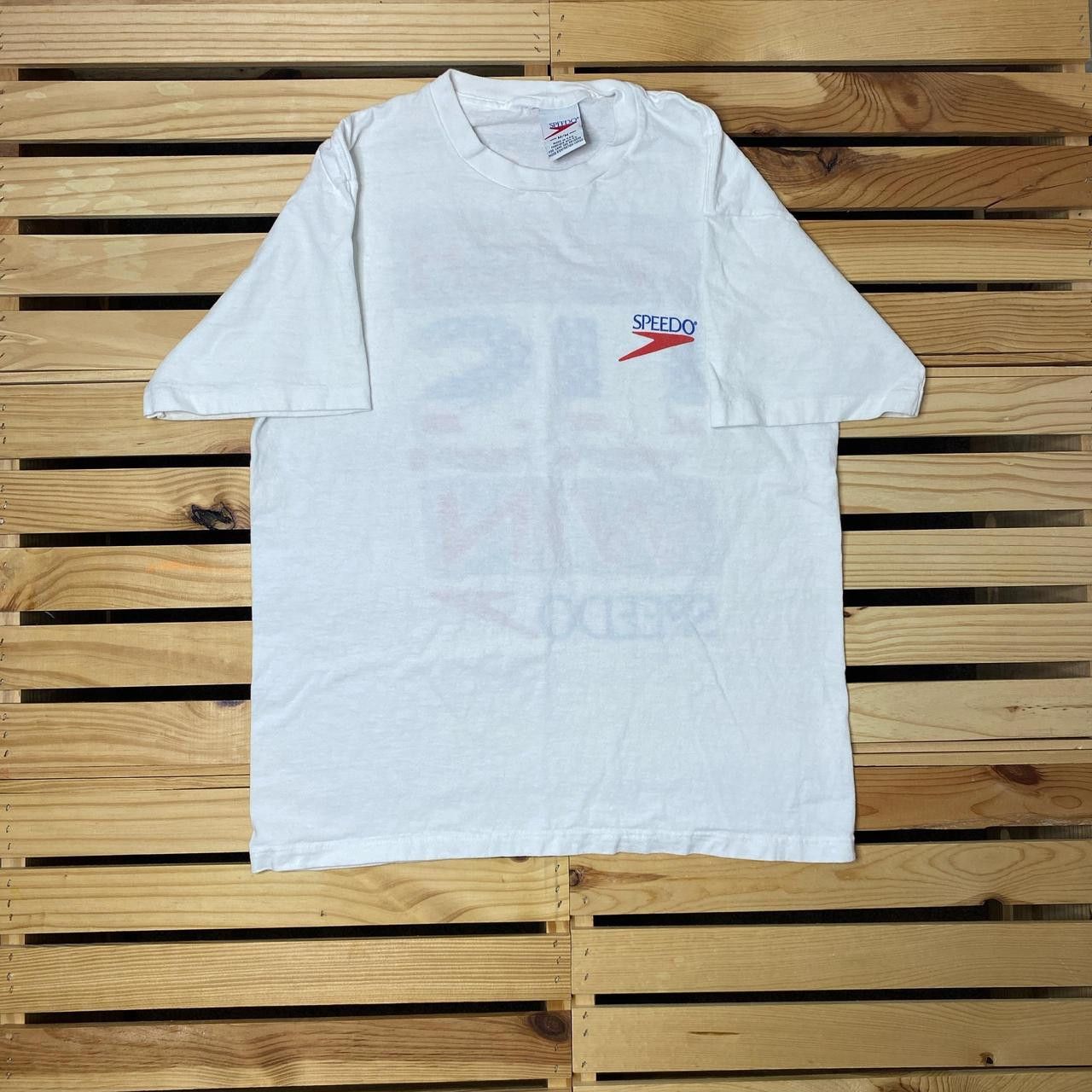 Speedo Vintage Speedo 1995 White Olympic Swim Tee Size Medium Size US M / EU 48-50 / 2 - 2 Thumbnail