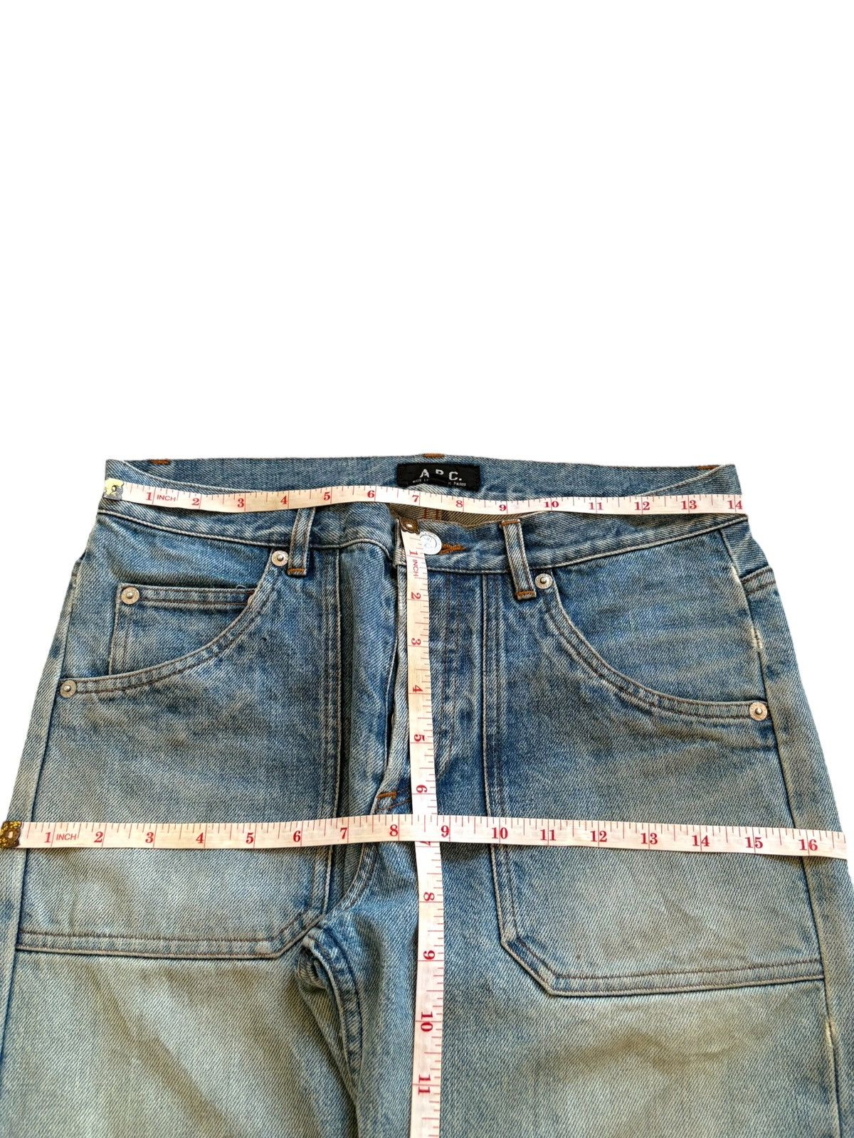A.P.C. Vintage A.P.C. Button Fly Mud Wash Baker Pants Jeans Size US 28 / EU 44 - 12 Thumbnail