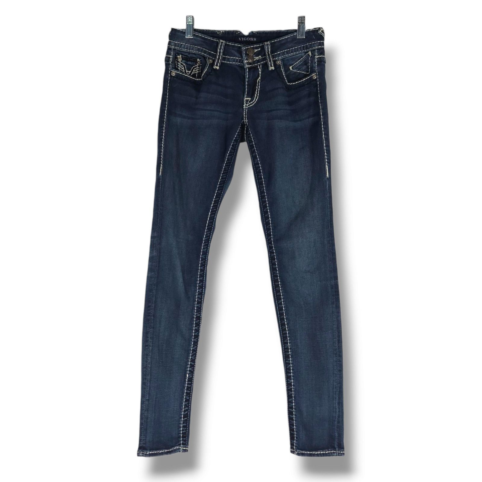 Other EUC Vigoss Dublin Low Rise Denim Skinny Jeans Sz. 1/2x31 Size 26" / US 2 / IT 38 - 2 Thumbnail