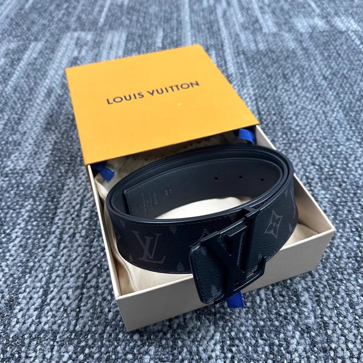 Louis Vuitton Louis Vuitton Black Monogram Belt 100cm 99 New Size ONE SIZE - 1 Thumbnail