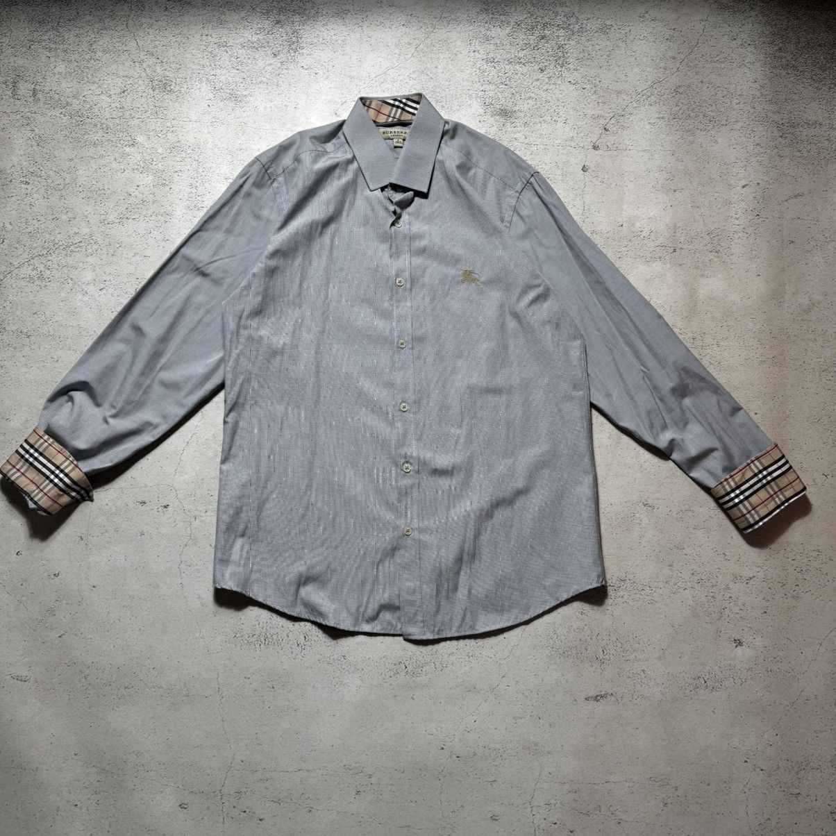 Burberry vintage burberry Signature plaid shirt with large logo. Size US M / EU 48-50 / 2 - 2 Thumbnail