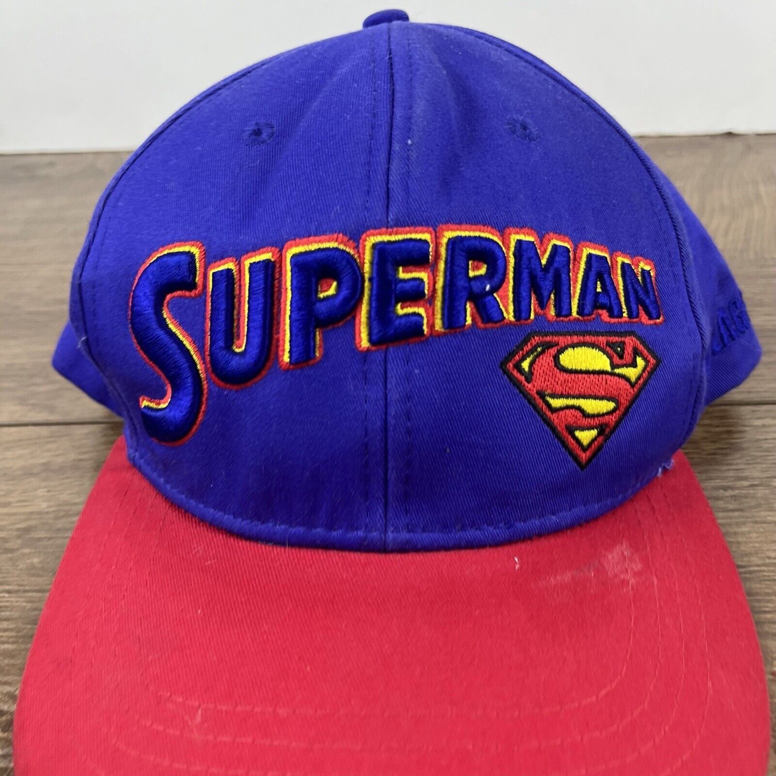 Other Superman Hat Blue Cap Superman Hat Adjustable Hat Blue Adult Size ONE SIZE - 6 Thumbnail