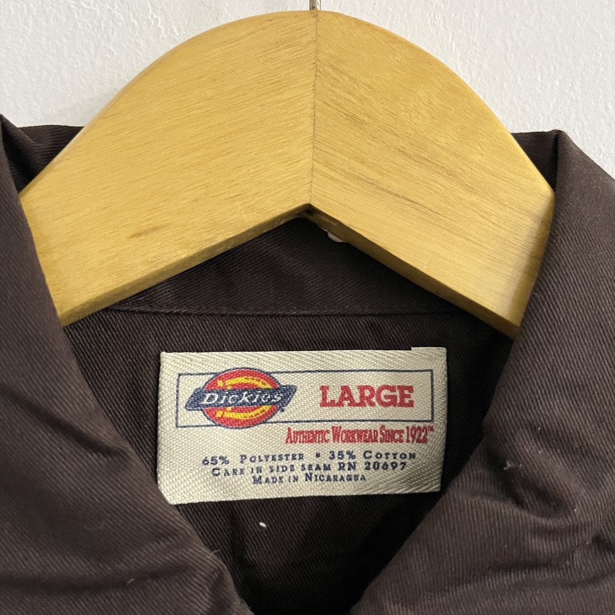 Dickies Dickies Brown Longsleeve Button Up Size US L / EU 52-54 / 3 - 4 Thumbnail