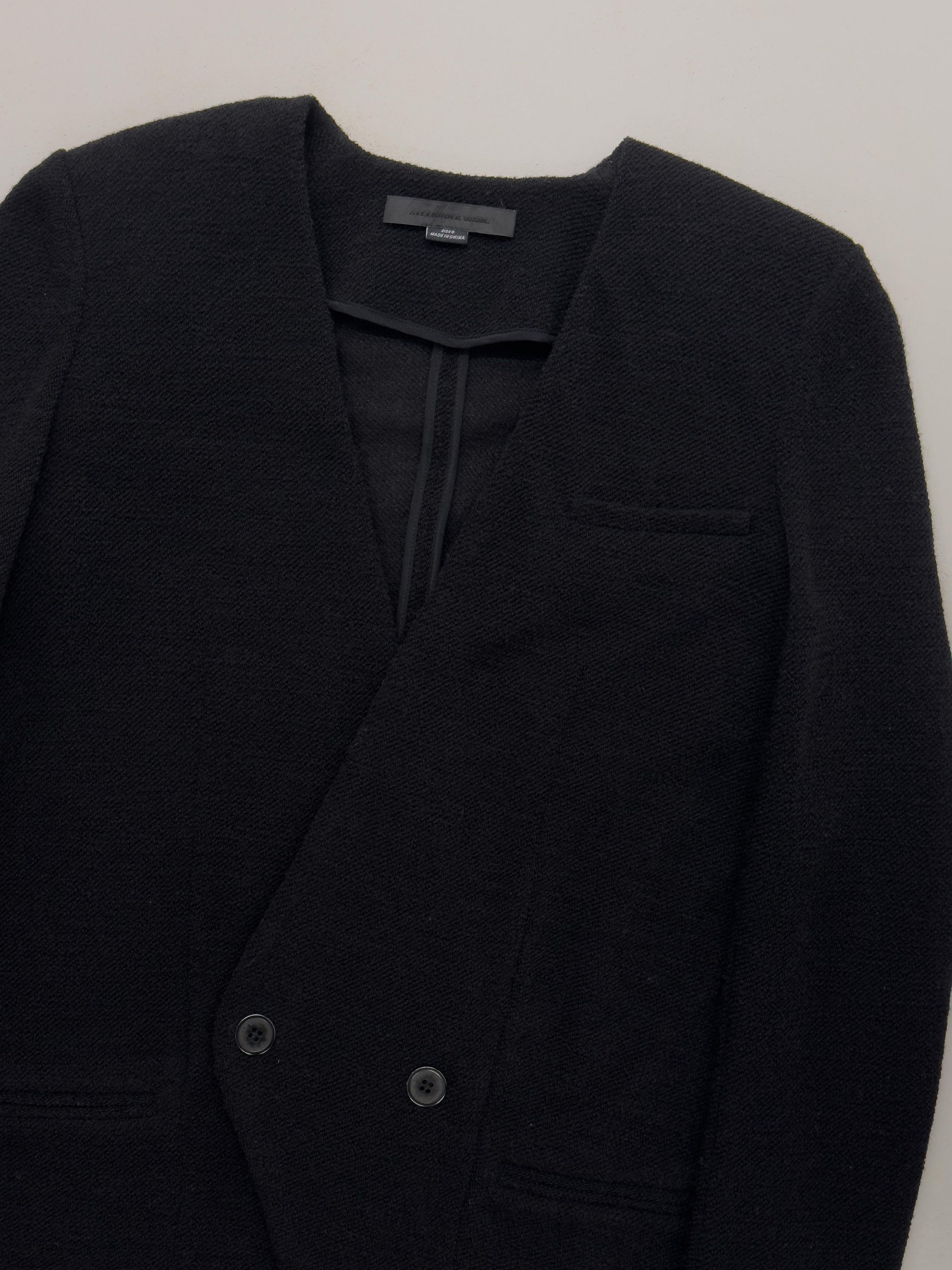 Alexander Wang Alexander Wang Collarless Wool Jacket Size S / US 4 / IT 40 - 2 Thumbnail