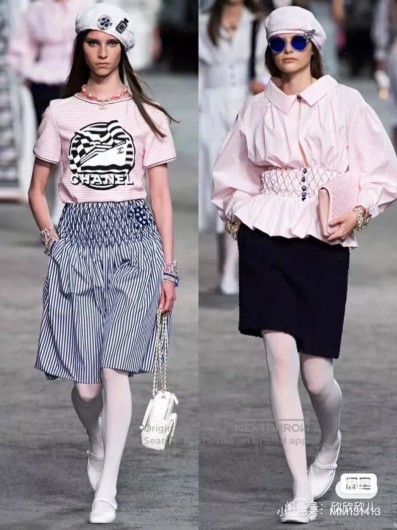 Chanel Chanel Cruise striped skirt Size 24" / US 00 / IT 34 - 9 Thumbnail