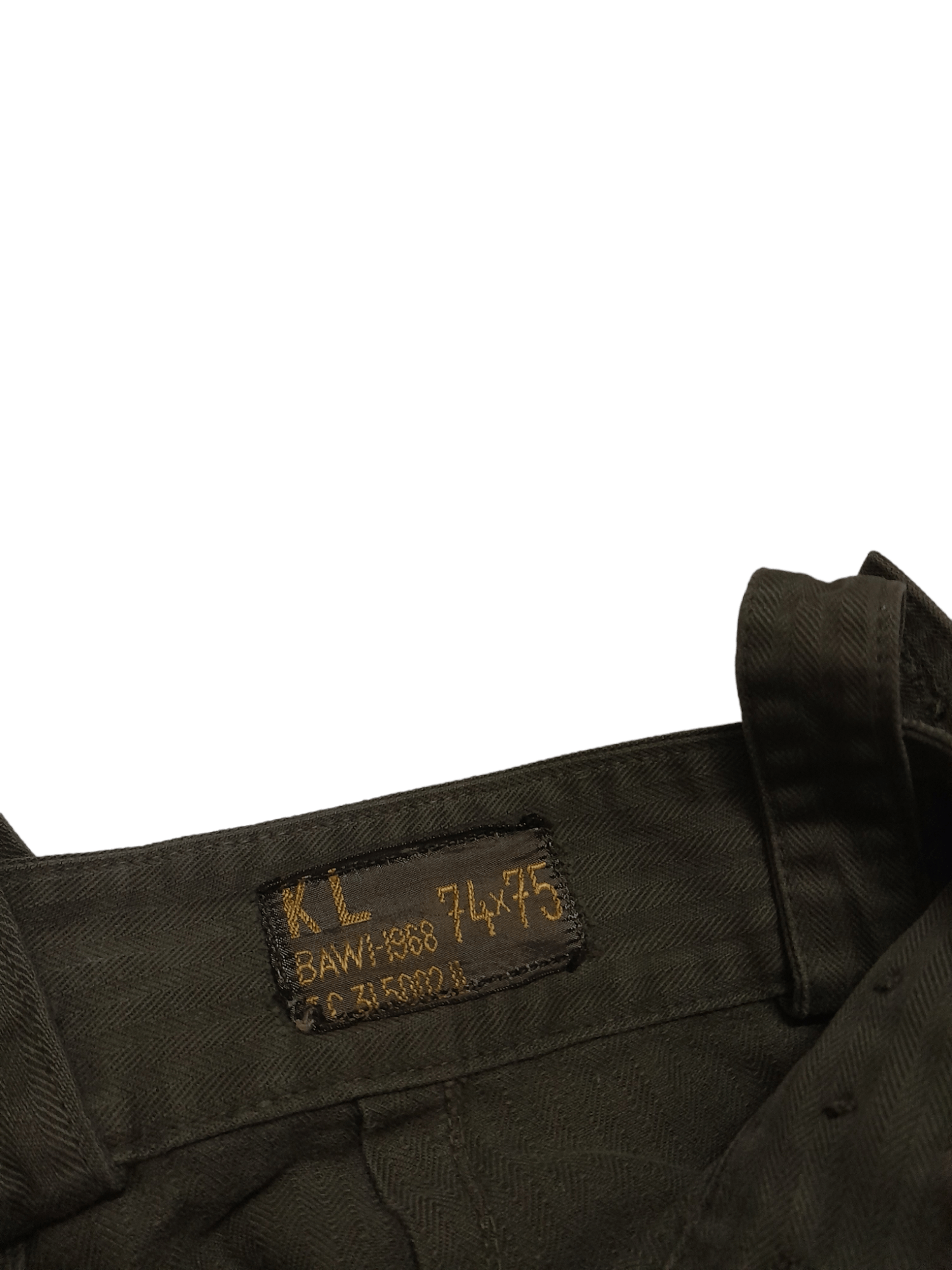 Vintage KL BAWI 1968 Herringbone Trouser (S162) Size US 28 / EU 44 - 5 Thumbnail