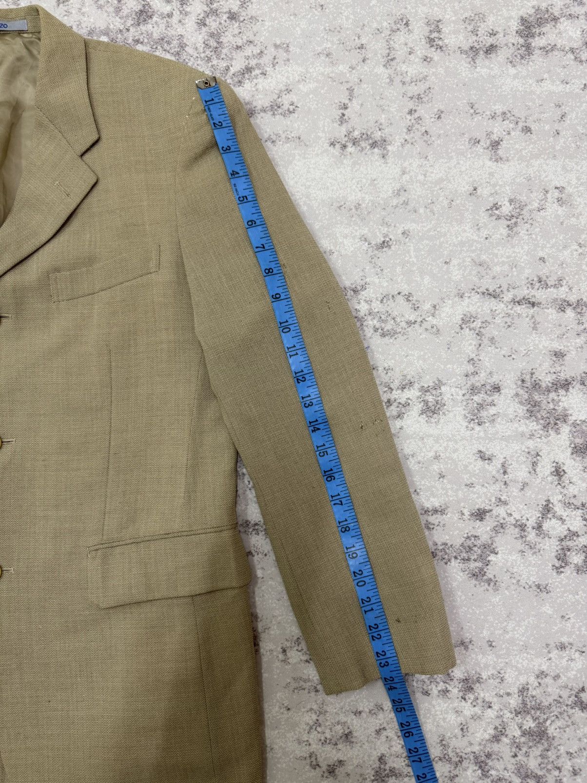 Kenzo VINTAGE 90s KENZO HOMME LINEN BLAZER Size 40S - 19 Thumbnail