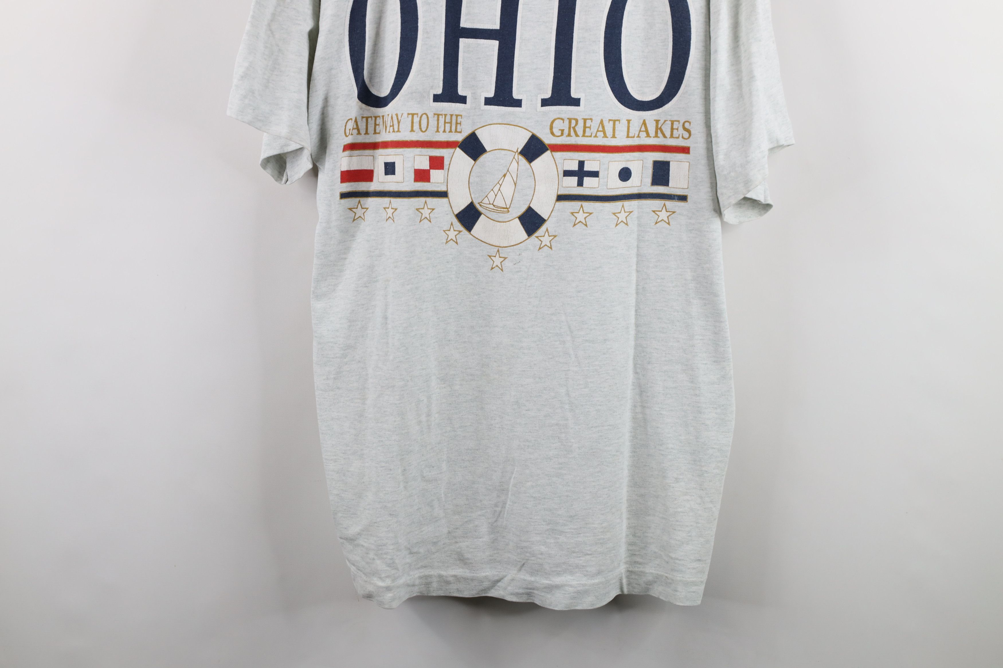 Vintage Vintage 90s Streetwear Ohio Sailing Great Lakes T-Shirt USA Size US XL / EU 56 / 4 - 3 Thumbnail