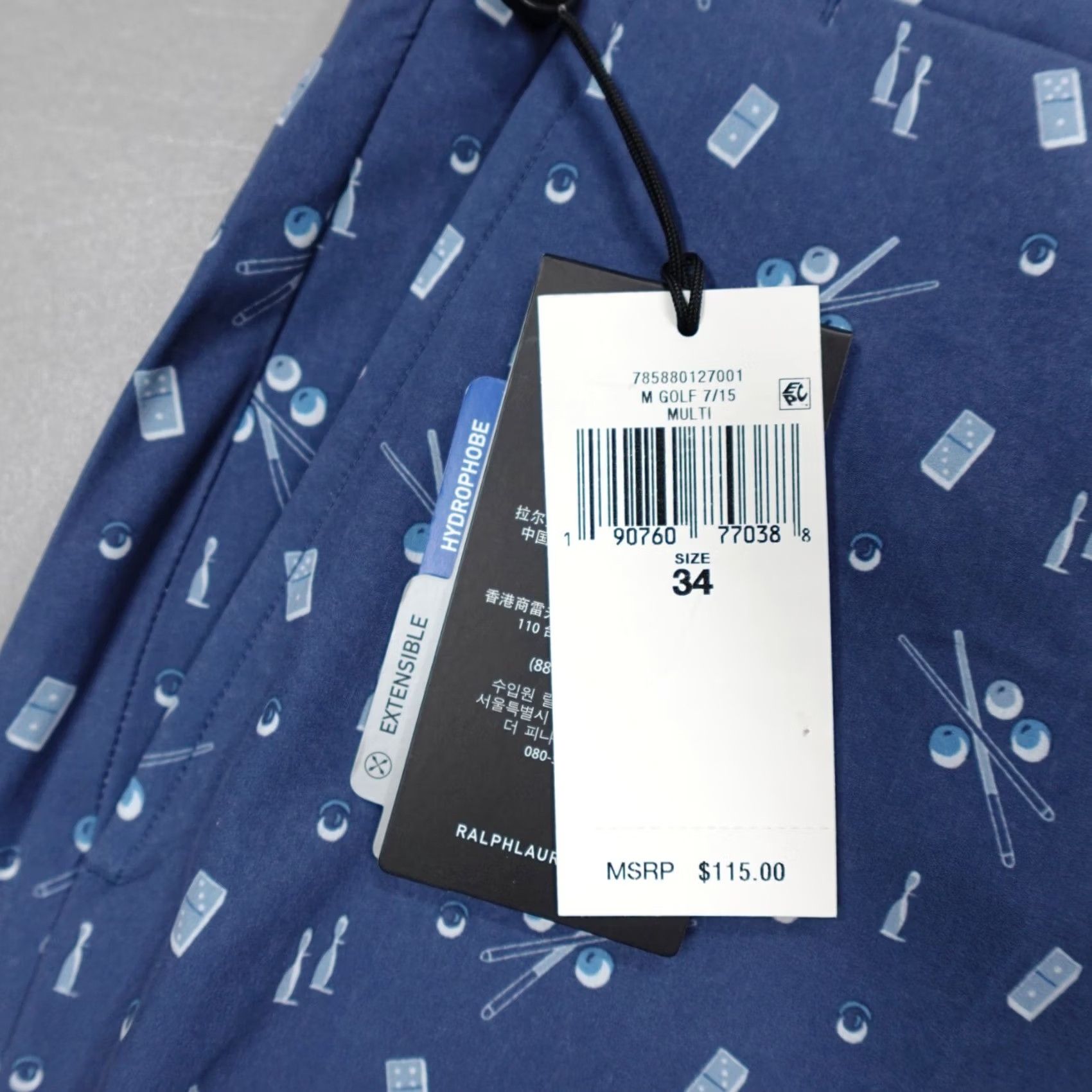 RLX Ralph Lauren RLX Golf Cypress Novelty Print Tailored Fit Shorts Clubhouse Billards Sz 34 Size US 34 / EU 50 - 3 Thumbnail