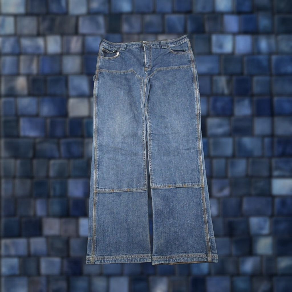 Doublet Duluth Jeans Womens Blue Double Knee Flex Denim Carpenter Size 14x31尺 Size 36" / US 14 / IT 50 - 1 Thumbnail