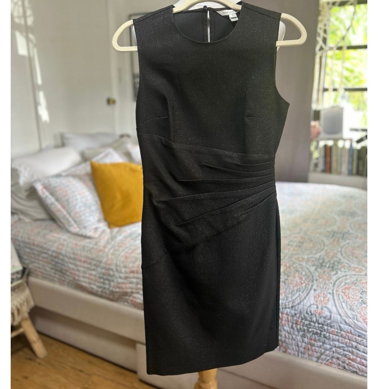 Diane von Furstenberg NWOT Diane Von Furstenberg Sparkle Little Black Dress DVF Size S / US 4 / IT 40 - 3 Thumbnail