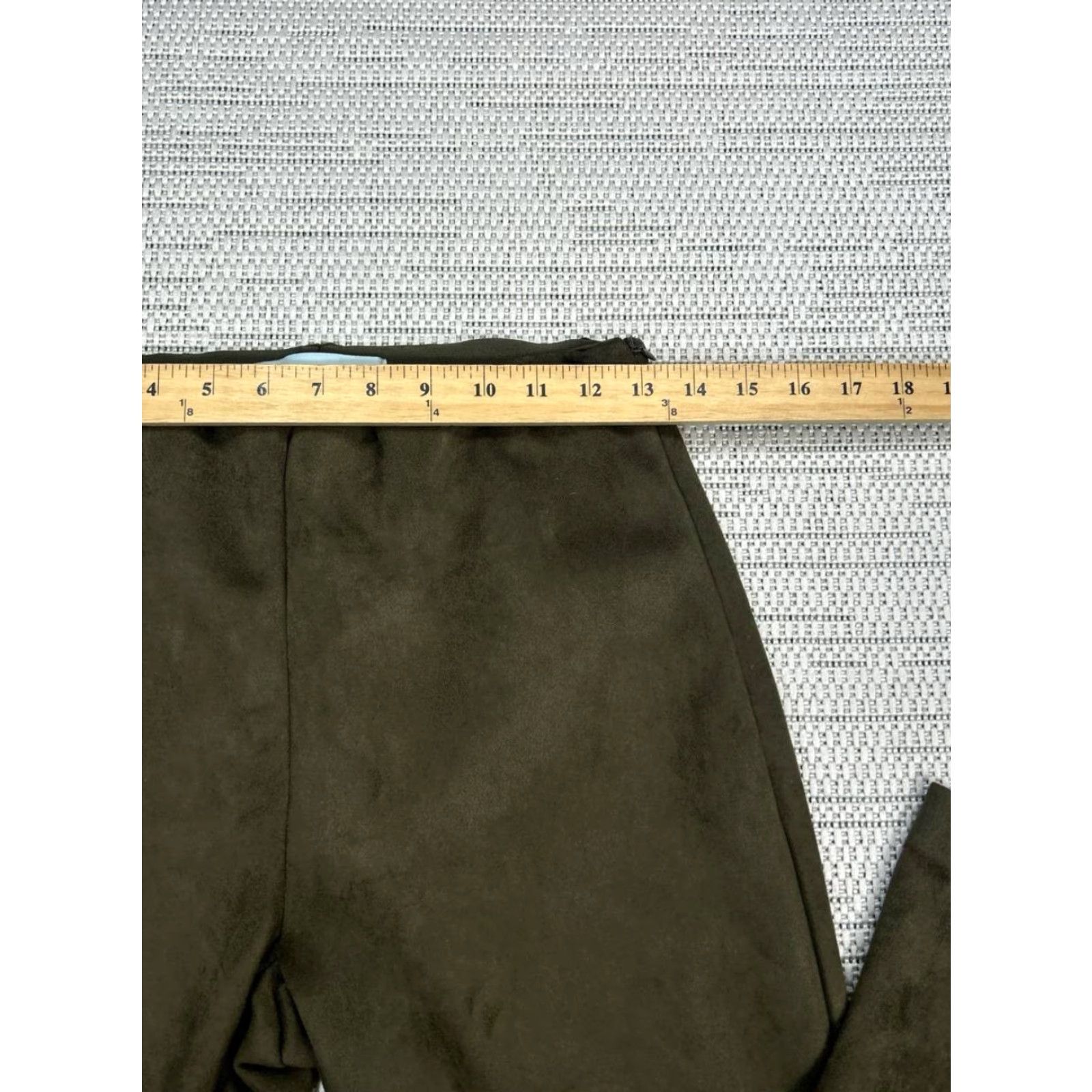 Vintage Tuckernuck Ashford Pants Womens Medium Green Stretch Mid Rise Flared Leg Side Zip Dress Pants Mens? Girls? Size 32" / US 10 / IT 46 - 3 Thumbnail