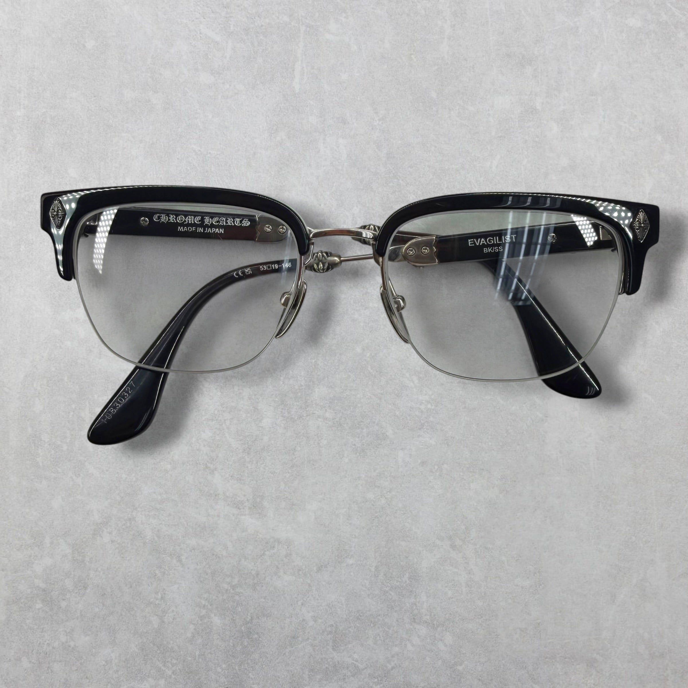 Chrome Hearts Chrome Hearts Evagilist Black Glasses Size ONE SIZE - 3 Thumbnail