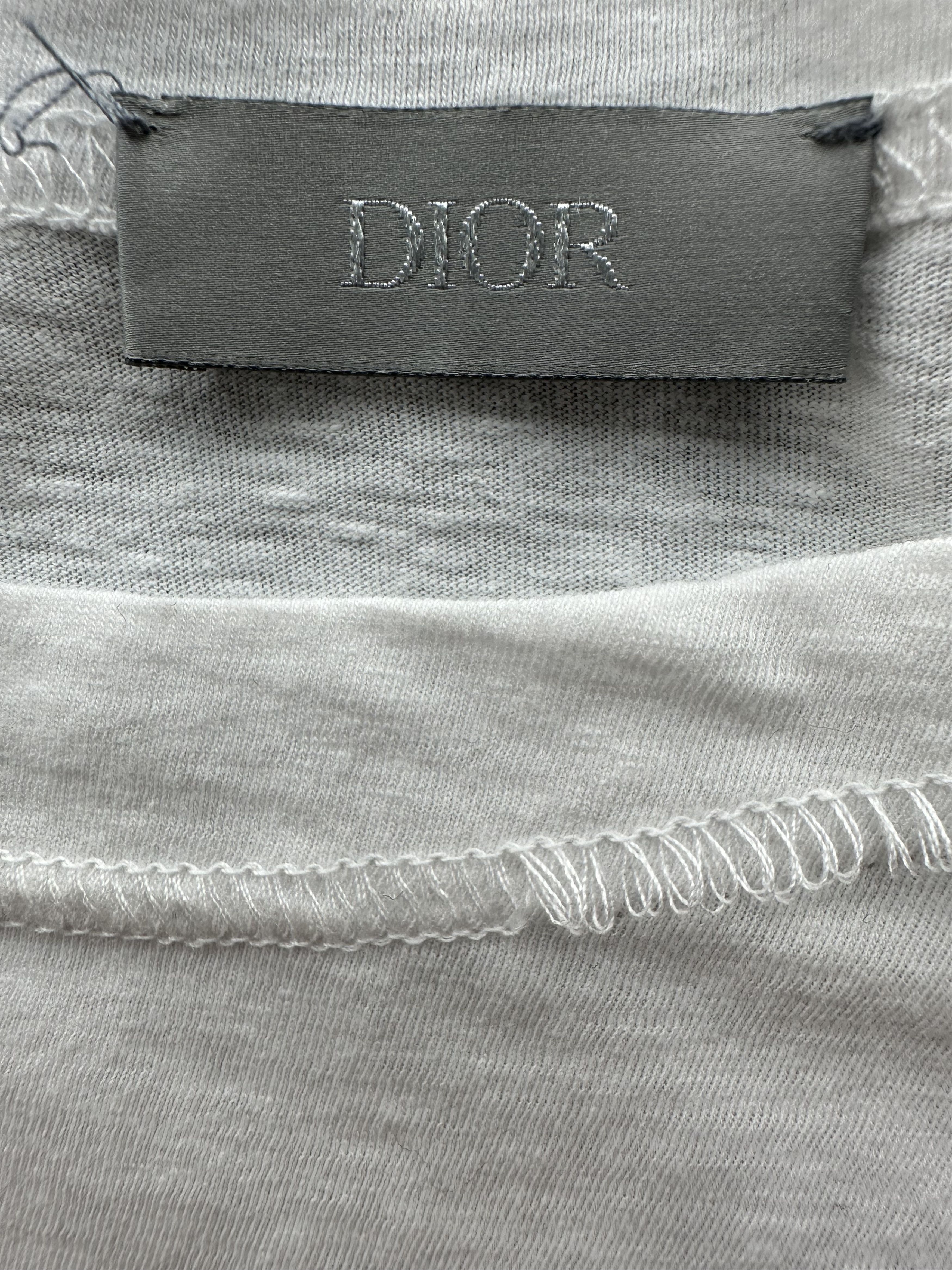 Dior × Travis Scott Dior Cactus Jack White & Brown Logo T-Shirt Size US M / EU 48-50 / 2 - 3 Thumbnail