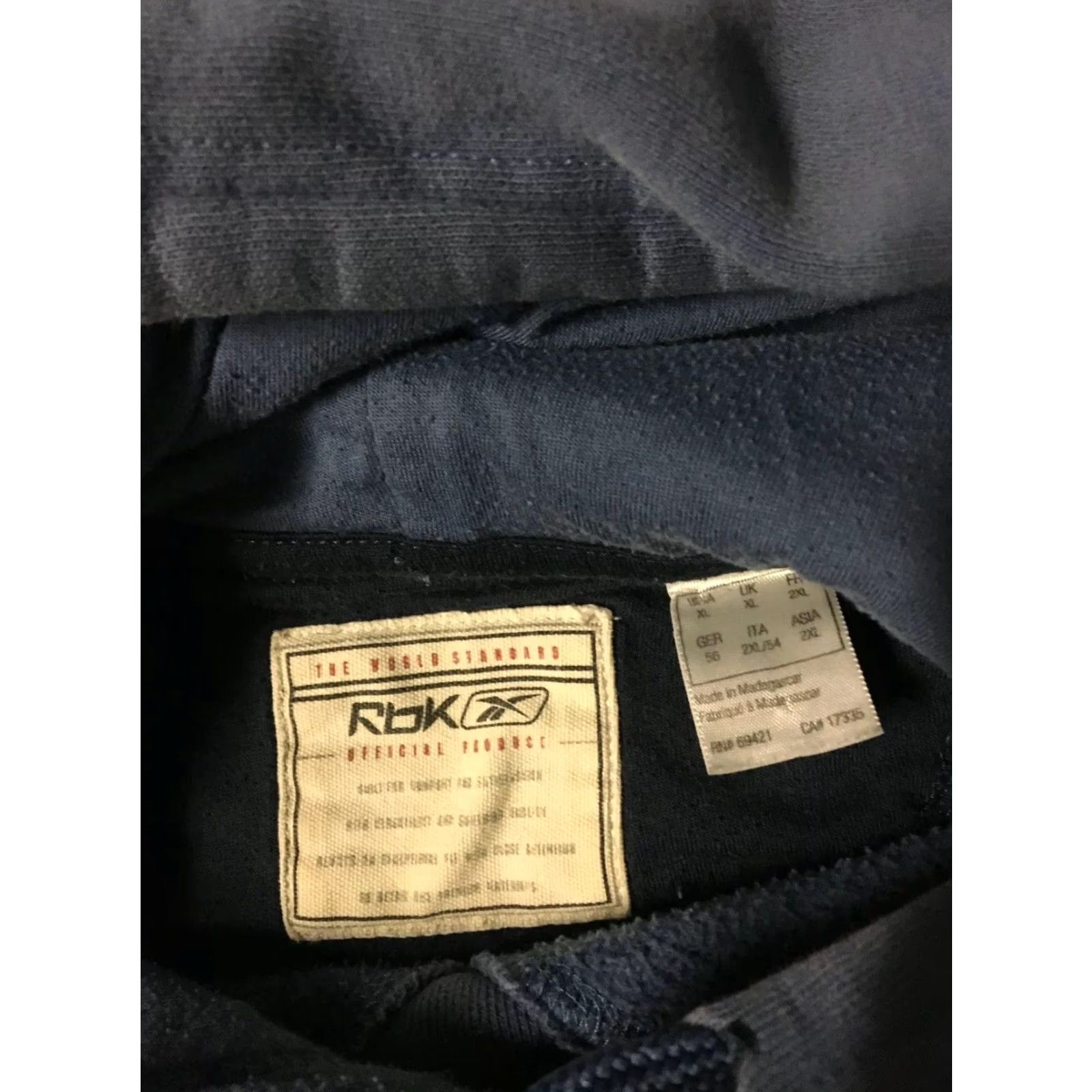 Reebok VINTAGE Reebok Hoodie Shirt XL Blue Grunge 90s Punk Hip Hop Retro Rock USA Sports Classic Pullover Mens Size US XL / EU 56 / 4 - 7 Thumbnail