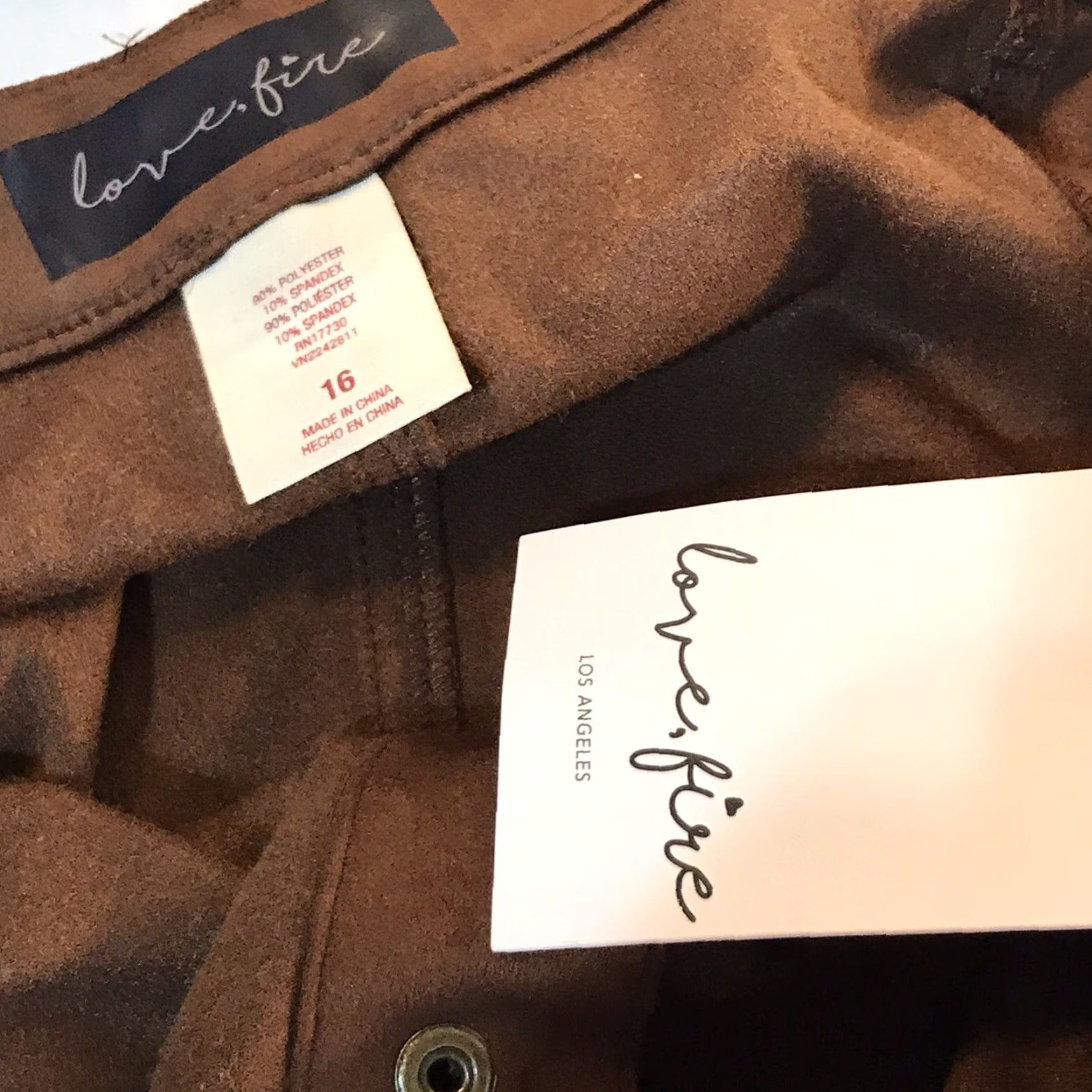 Vintage Love Fire Brown Snap Front Skirt Women's Size 16 Knee Length Comfort Casual Workwear Size 38" / US 16 / IT 52 - 3 Thumbnail