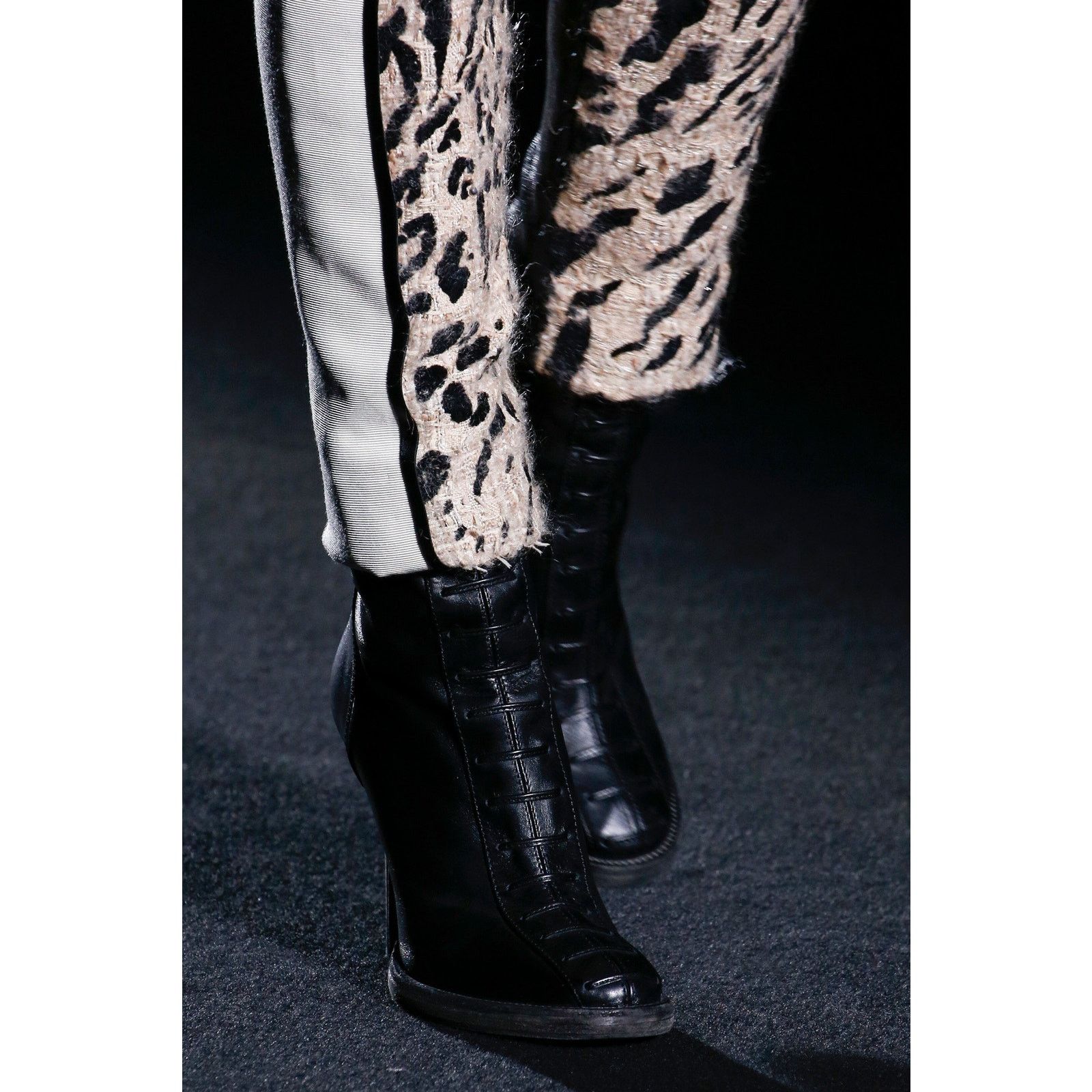 Haider Ackermann FW18 Leo Jacquard / Leather Skinny Trousers Size 26" / US 2 / IT 38 - 3 Thumbnail