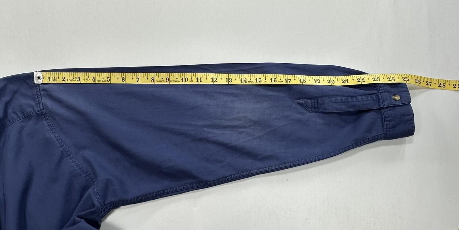 Tommy Hilfiger Tommy Hilfiger 100% Cotton Pocketed Oxford Blue Mens XL Size US XL / EU 56 / 4 - 6 Thumbnail