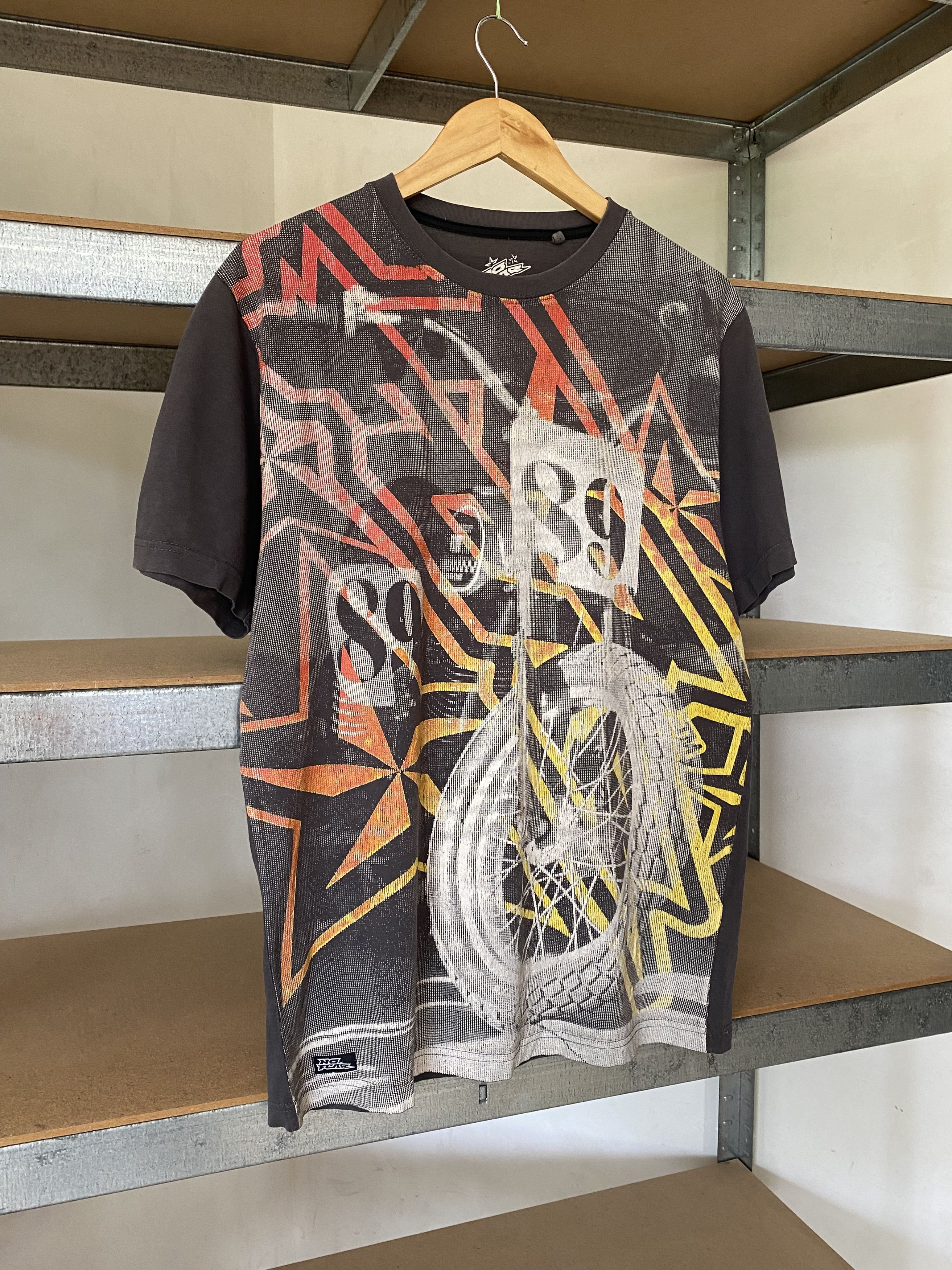 No Fear No Fear Vintage 2000s All Over Print Moto T-shirt Size US M / EU 48-50 / 2 - 4 Thumbnail