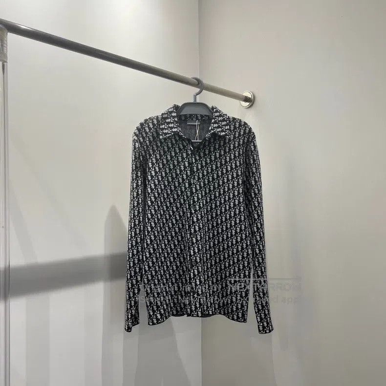 Dior Dior Black and white old flower full print knitted long sl Size US XS / EU 42 / 0 - 1 Thumbnail