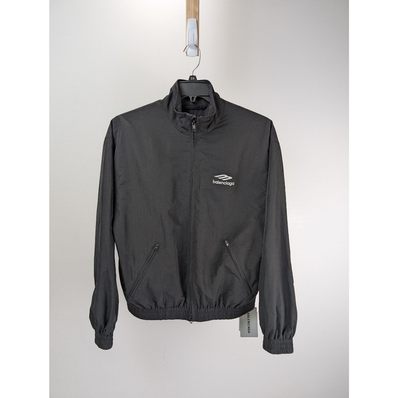 Balenciaga o1rshd1 Men's Overcoat small fit tracksuit jacket in Black Size US S / EU 44-46 / 1 - 1 Thumbnail