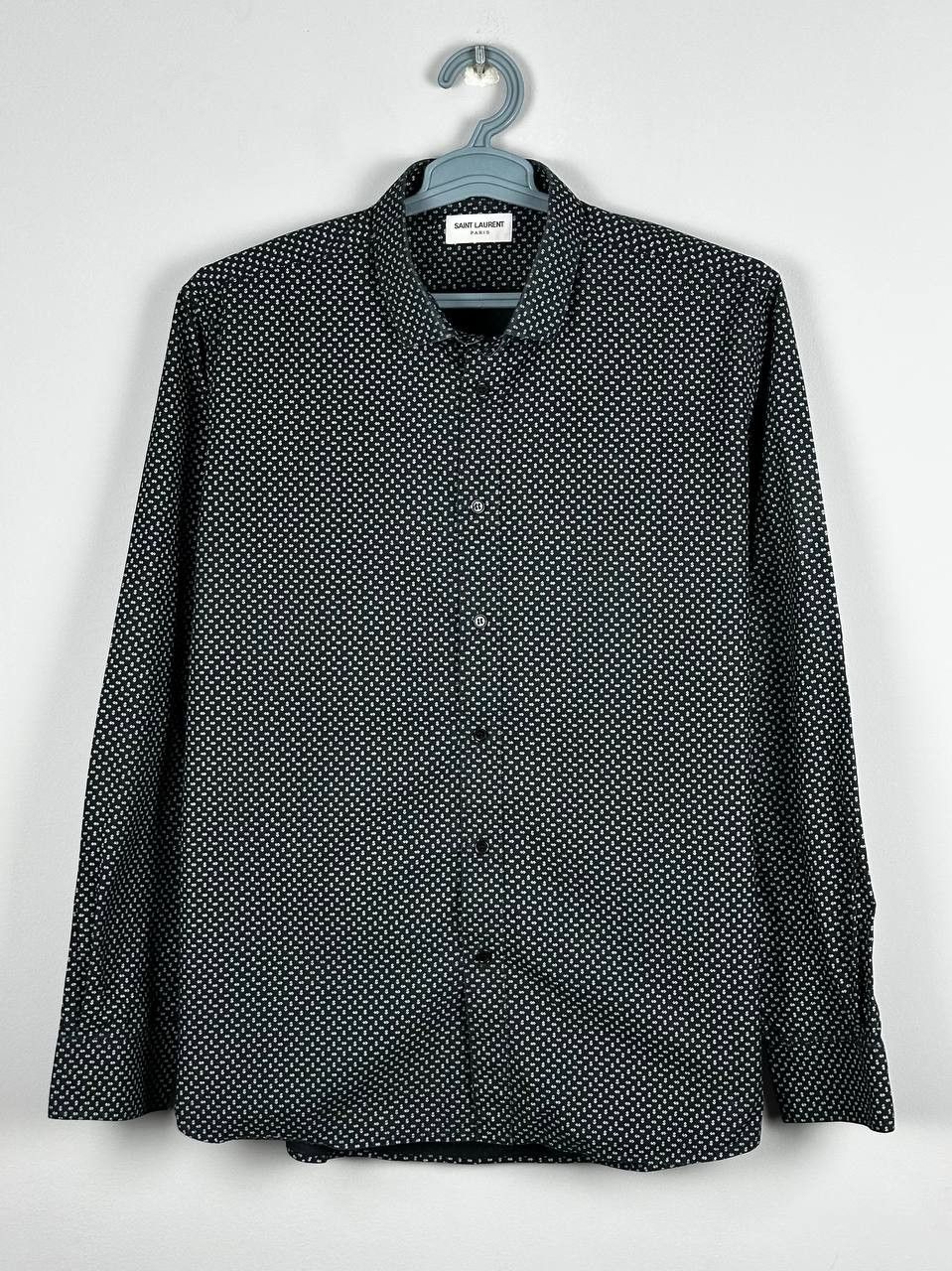 Saint Laurent Paris Saint Laurent Paris Dollar Sign Long Sleeve Shirt Size US XL / EU 56 / 4 - 2 Thumbnail