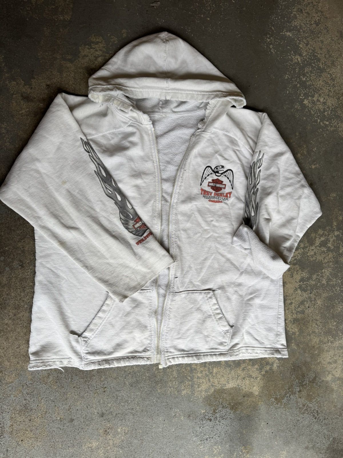 Harley Davidson Thrashed Harley Davidson Zip Up Size US L / EU 52-54 / 3 - 1 Thumbnail
