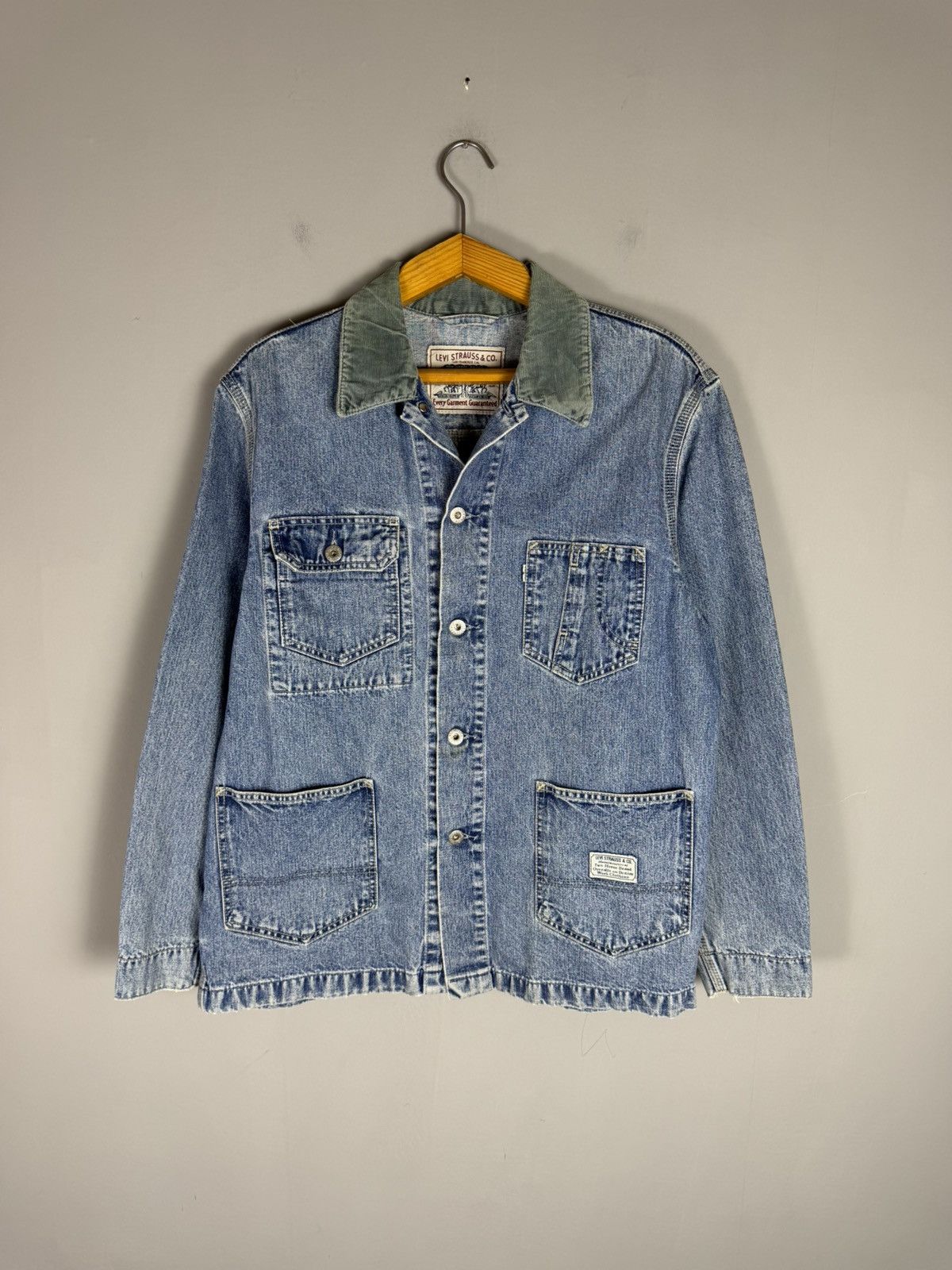 Levi's Vintage Clothing Vintage 90s LEVIS Denim jacket Size US L / EU 52-54 / 3 - 1 Thumbnail
