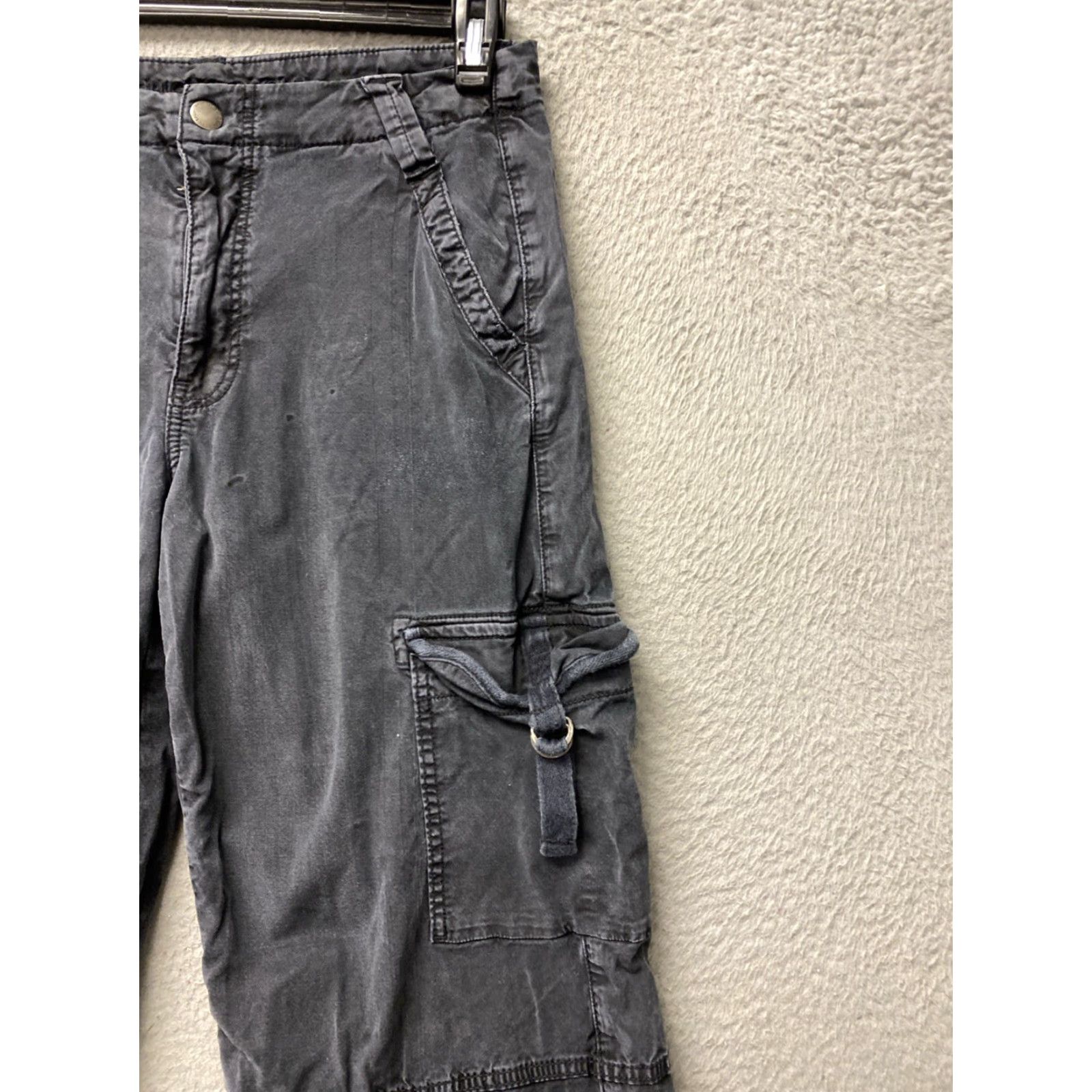 American Eagle Outfitters VINTAGE American Eagle Womens Pants Size 4 Grey Wide Leg Chino Relaxed Fit Casual Size 27" / US 4 / IT 40 - 3 Thumbnail