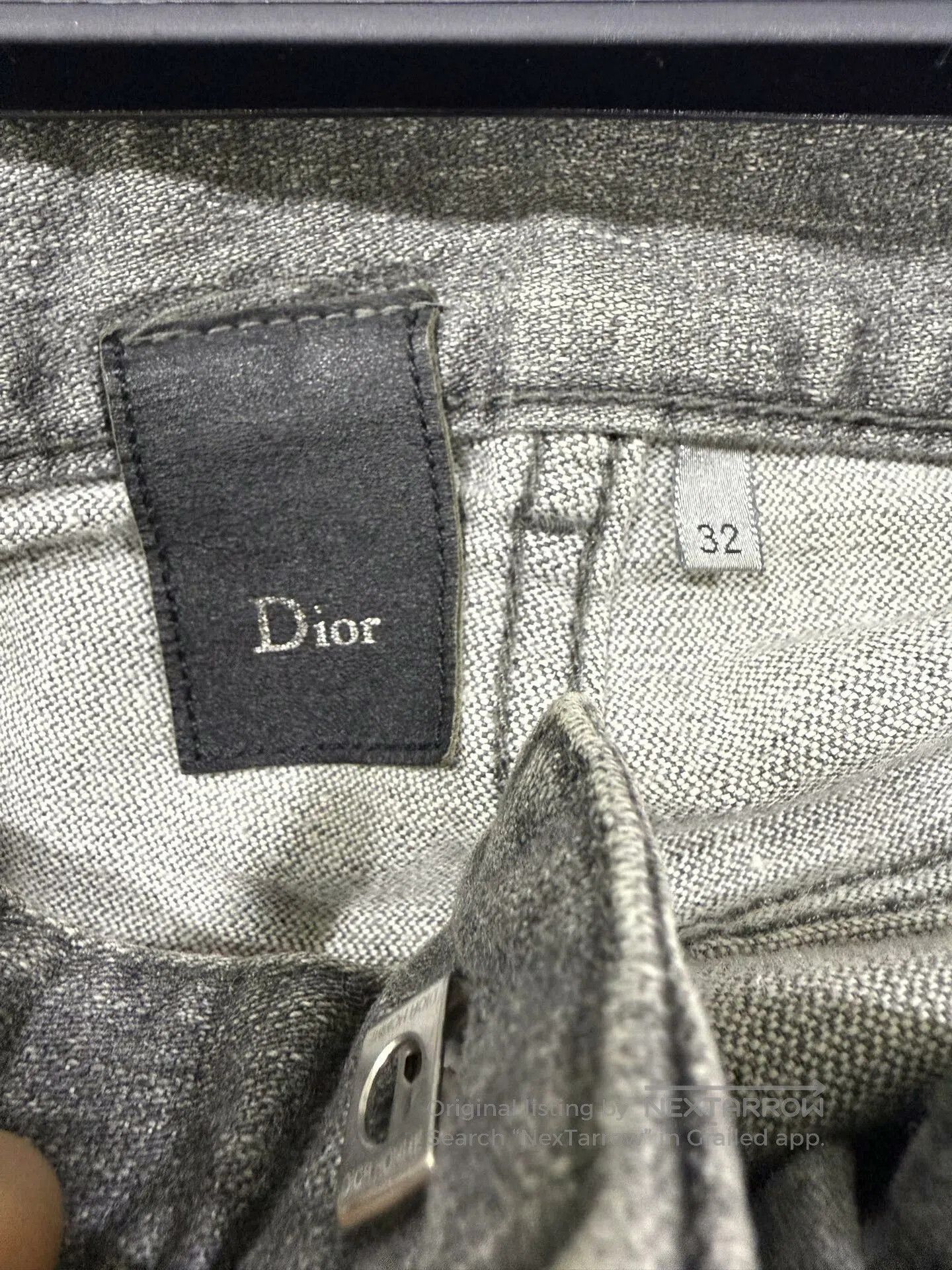 Dior Dior Gray Distressed Denim Jeans Size 32. Size US 32 / EU 48 - 3 Thumbnail