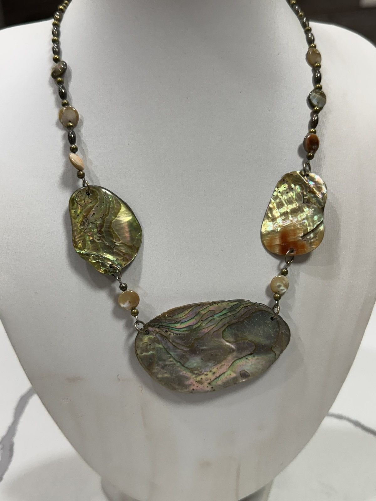 Vintage Vintage freshwater abalone Necklace Size ONE SIZE - 3 Thumbnail