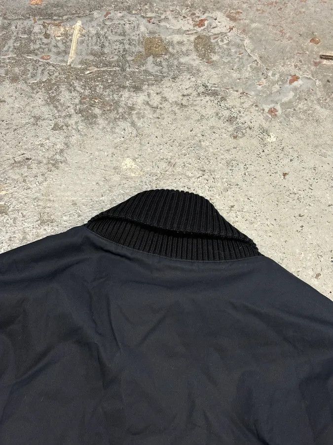 Gucci FW2010 Gucci Leather Black & Navy Varsity Bomber Jacket by Frida Giannini Size US L / EU 52-54 / 3 - 7 Thumbnail