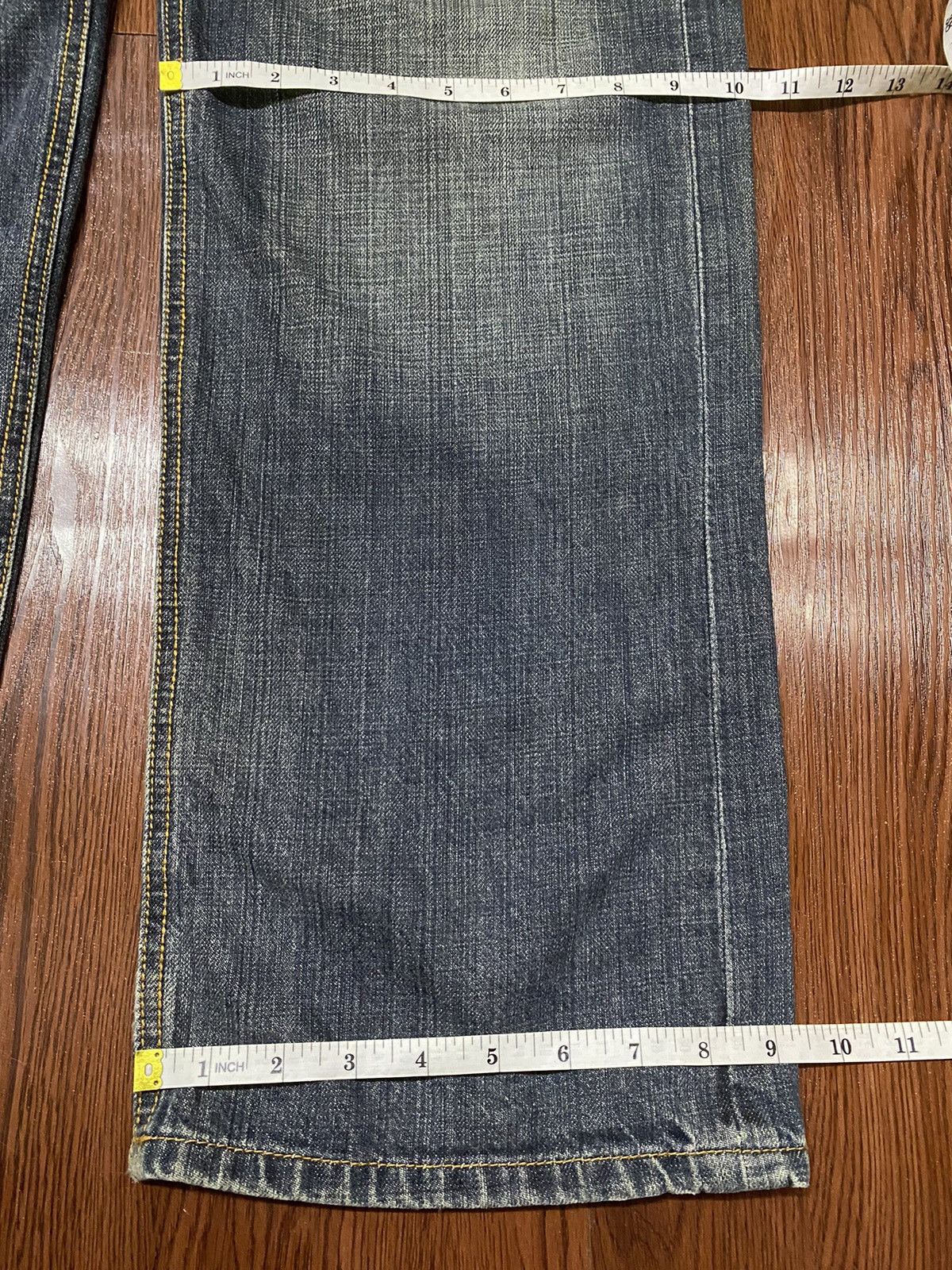 Japanese Brand Vintage Japanese Brands Blue Faded Washed Baggy Jeans Size US 38 / EU 54 - 11 Thumbnail