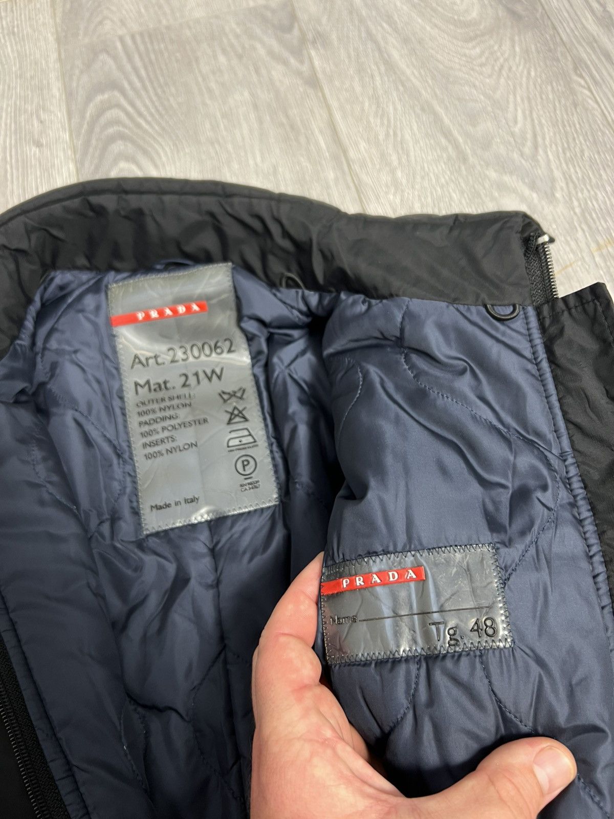 Prada Prada Linea Rossa Black Insulated Nylon Jumpsuit Ski Overall Size US 32 / EU 48 - 16 Thumbnail
