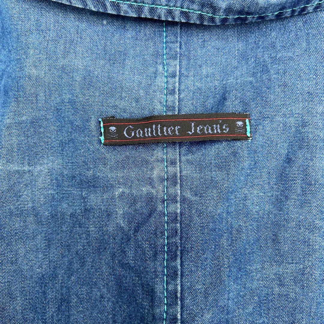 Jean Paul Gaultier × Vintage Jean-Paul Gaultier 1990 Vintage Jean’s Paris Mandarin Jacket Size L / US 10 / IT 46 - 5 Thumbnail