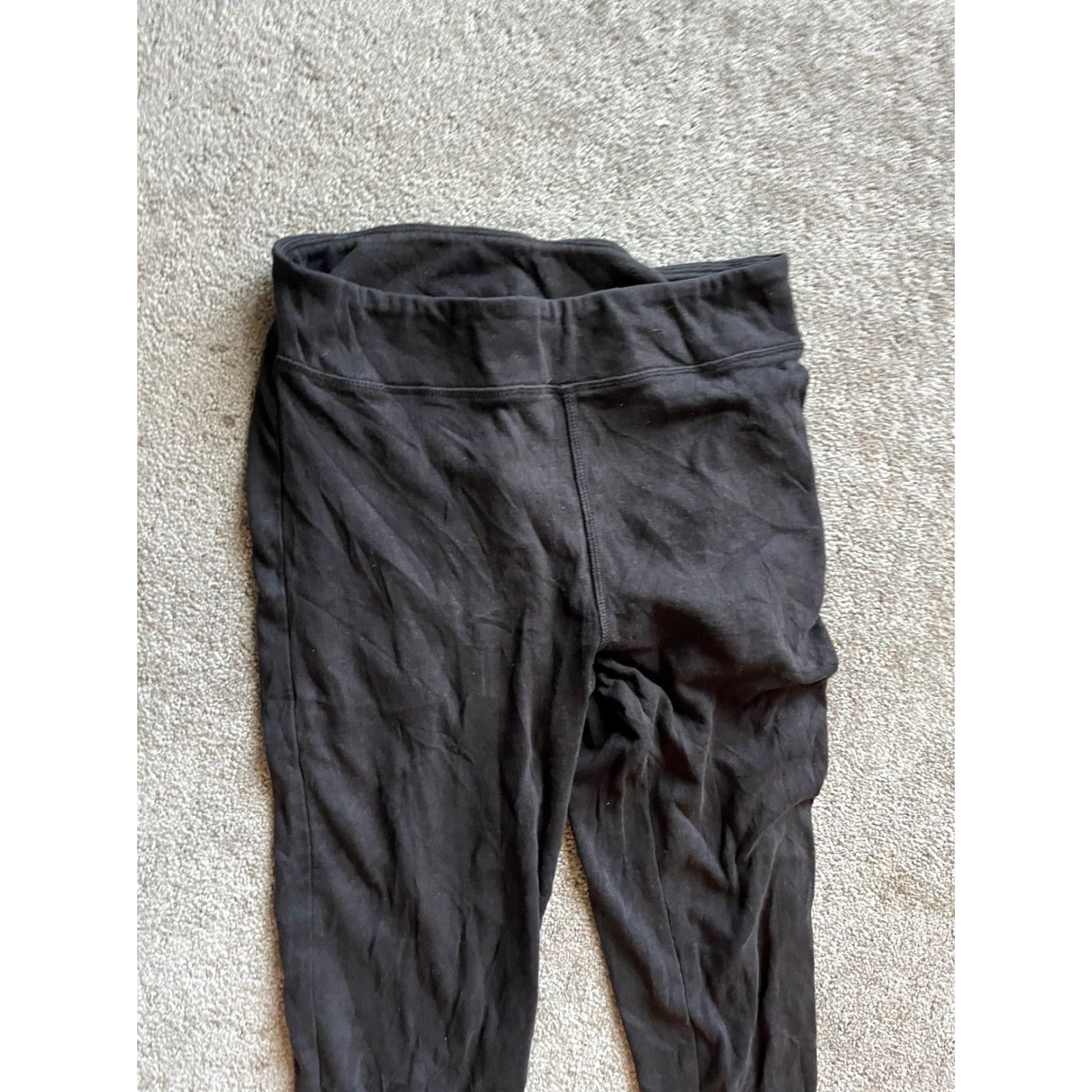 Vintage Simply Vera Wang Leggings Stretch Solid Black Pants Women's Size Small Size 28" / US 6 / IT 42 - 2 Thumbnail