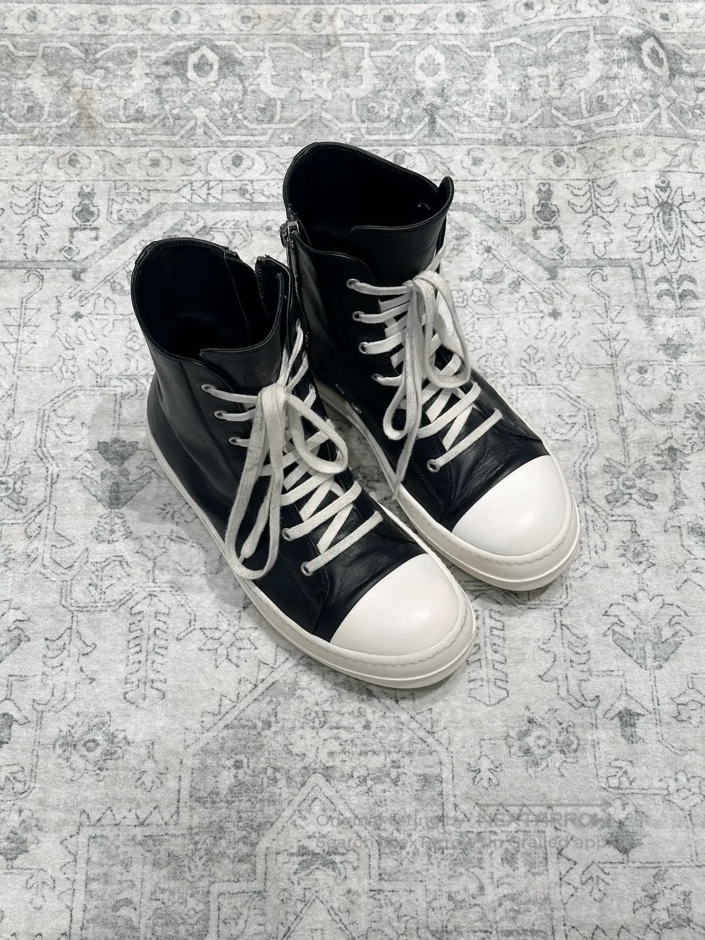 Rick Owens Rick Owens Converse High-Top Leather. Size US 8 / EU 41 - 1 Thumbnail