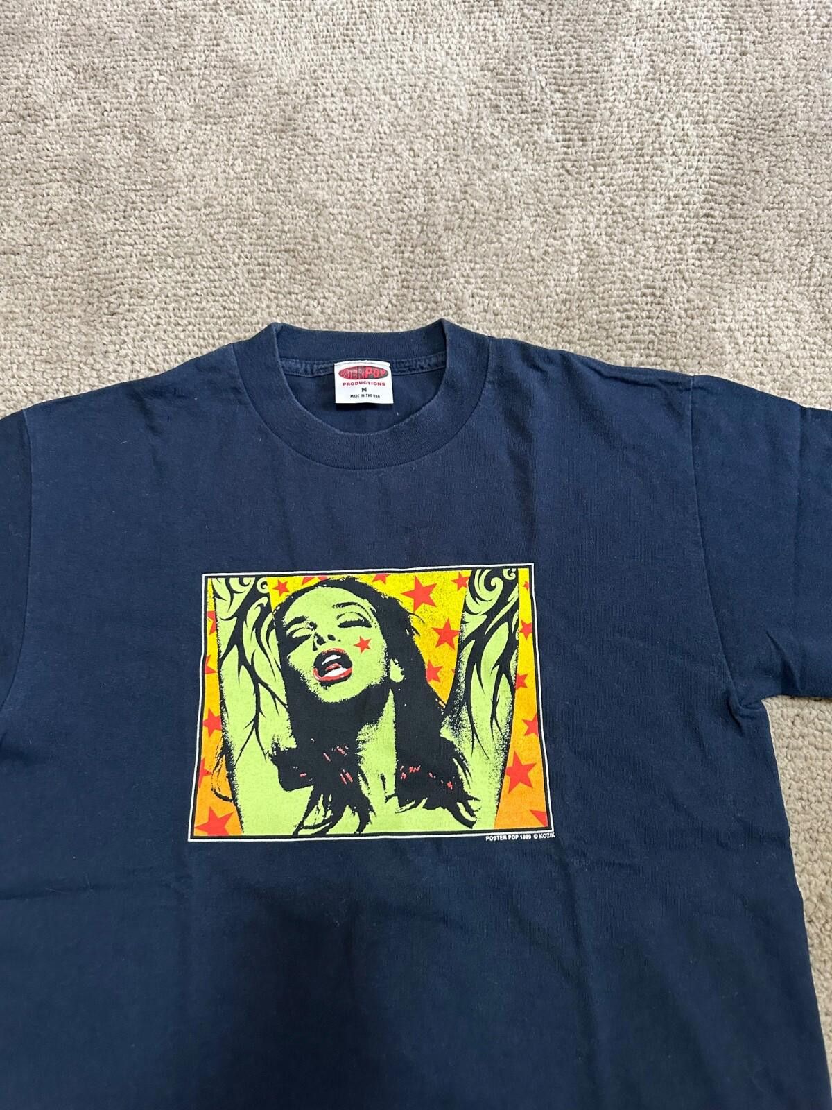 Band Tees 90's POSTER POP Kozik "The Green Lady" T Size M Size US M / EU 48-50 / 2 - 4 Thumbnail