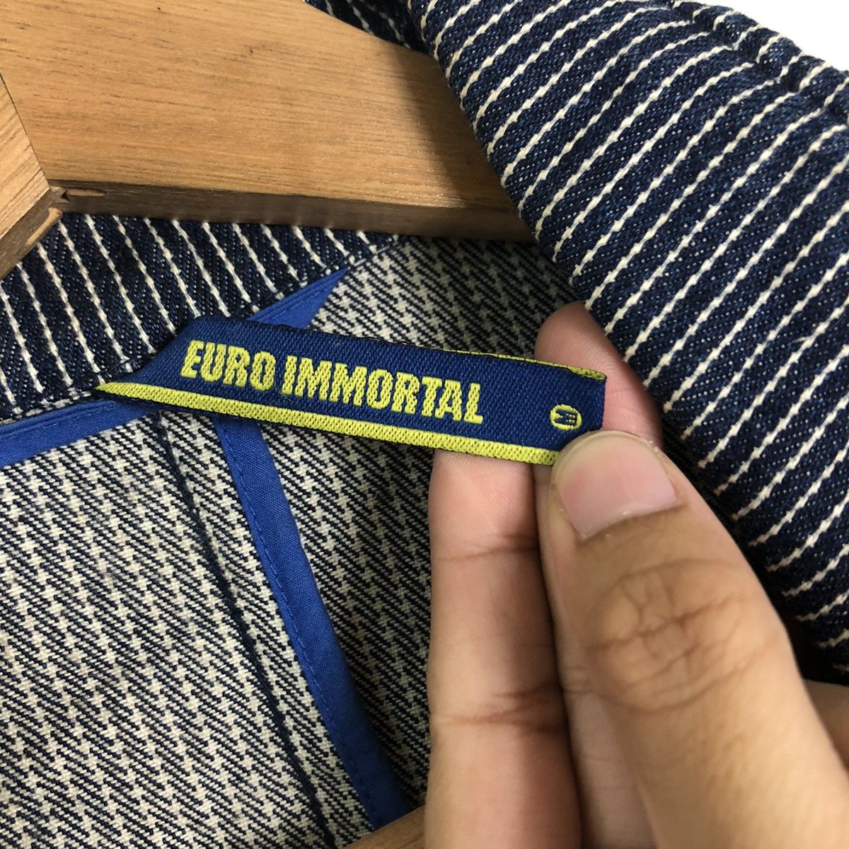 Japanese Brand 🔥90’s HIKORY CHORE WORK JACKET EURO IMMORTAL KAPITAL JAPAN Size US M / EU 48-50 / 2 - 13 Thumbnail