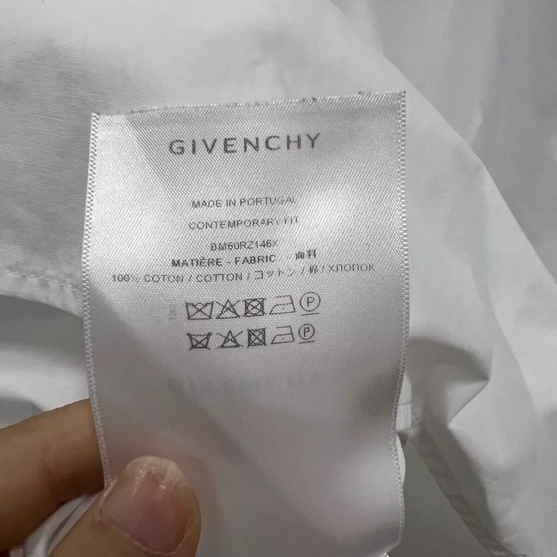 Givenchy Givenchy Size43 White Belted Shirt Size US M / EU 48-50 / 2 - 3 Thumbnail